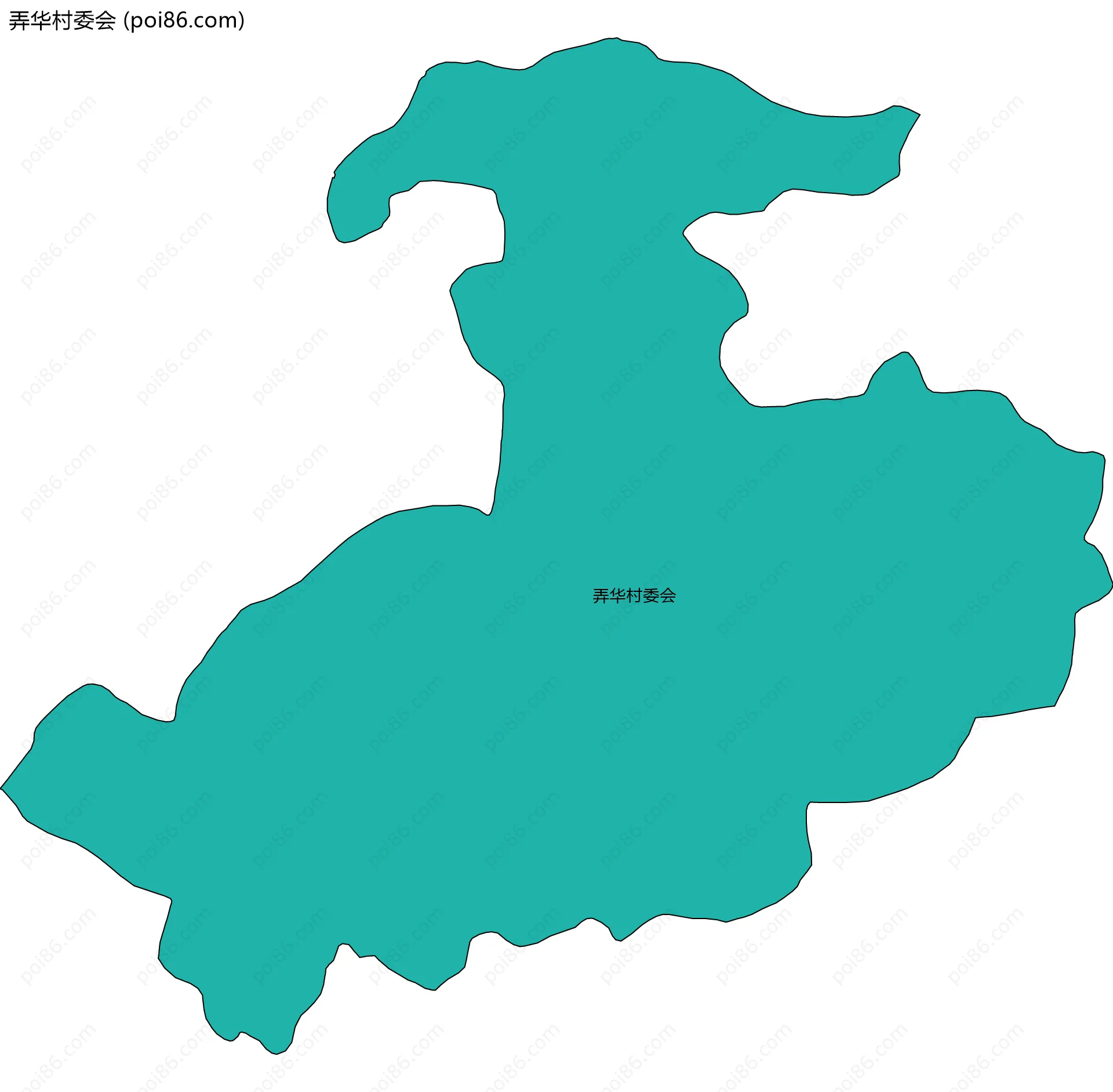 弄华村委会边界地图