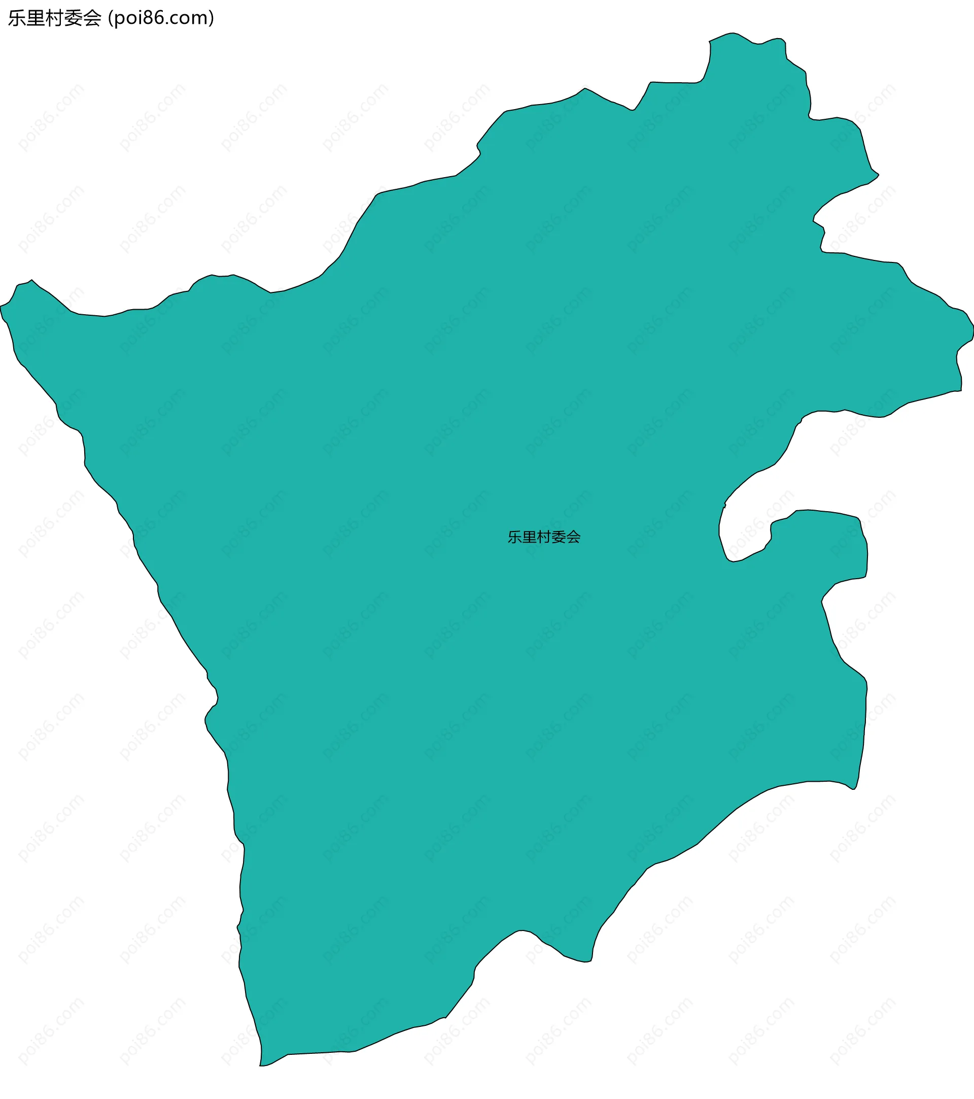 乐里村委会边界地图