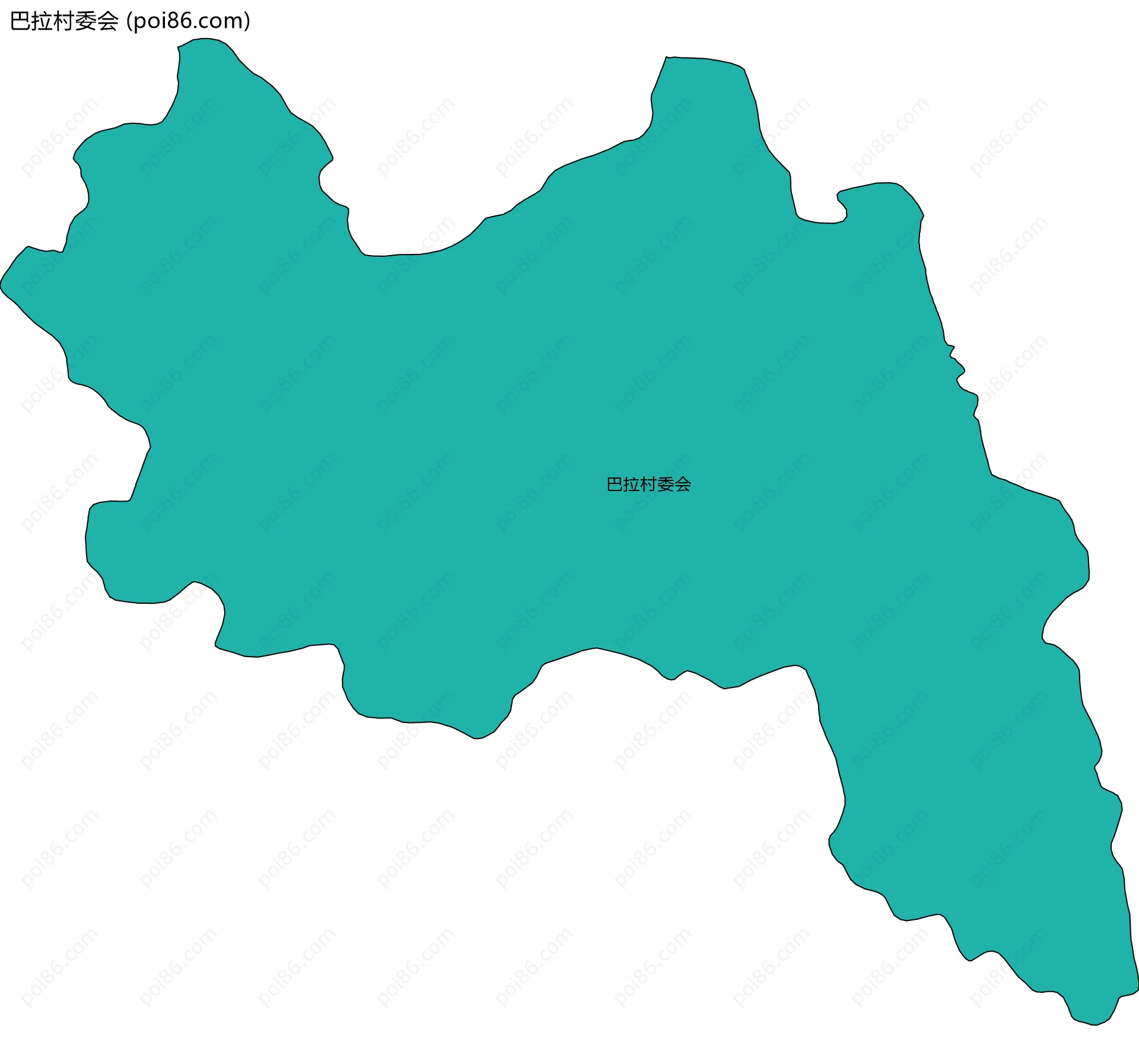 巴拉村委会边界地图