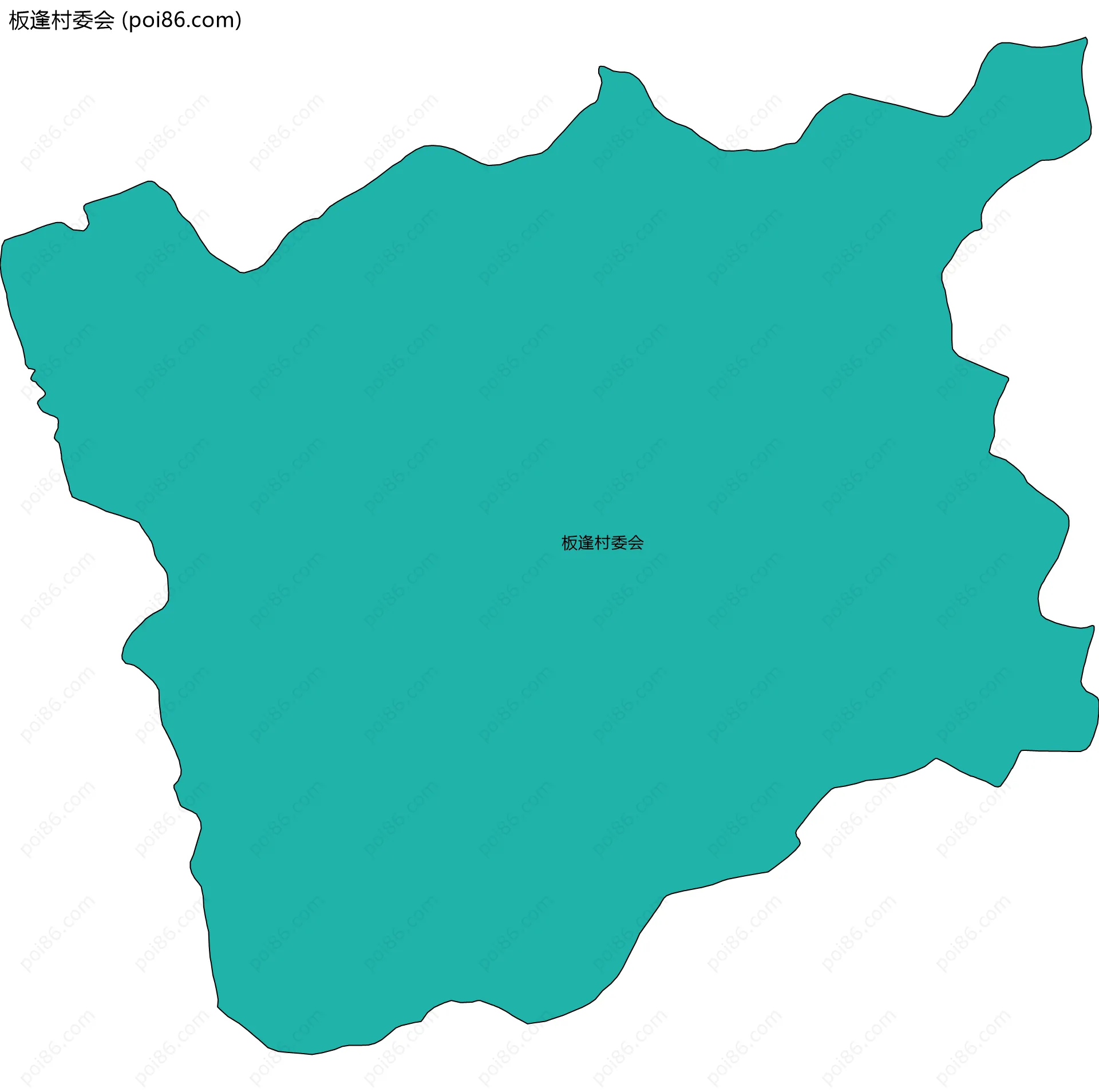 板逢村委会边界地图