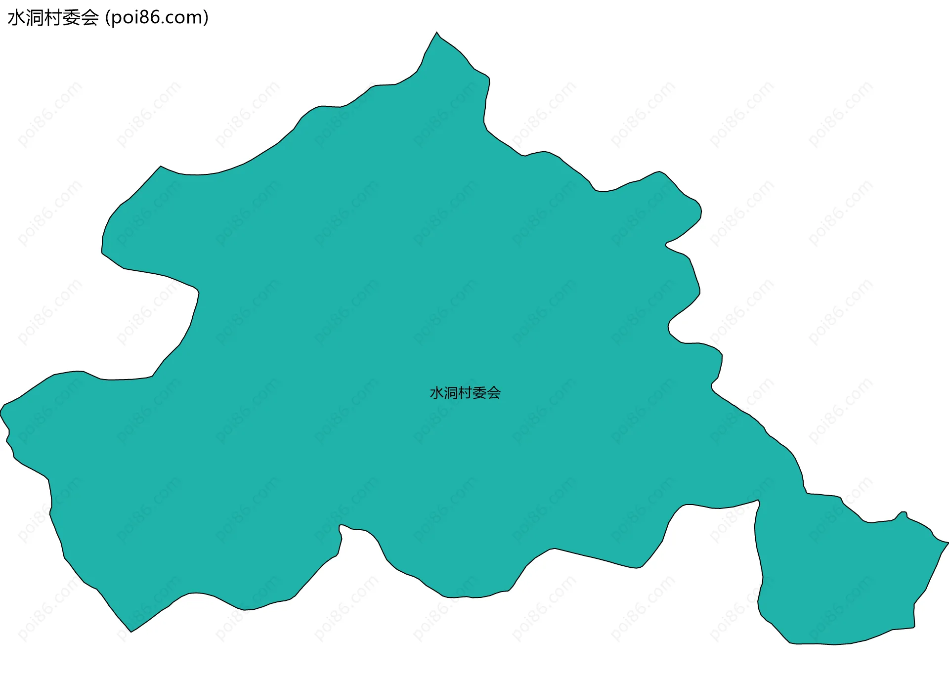 水洞村委会边界地图