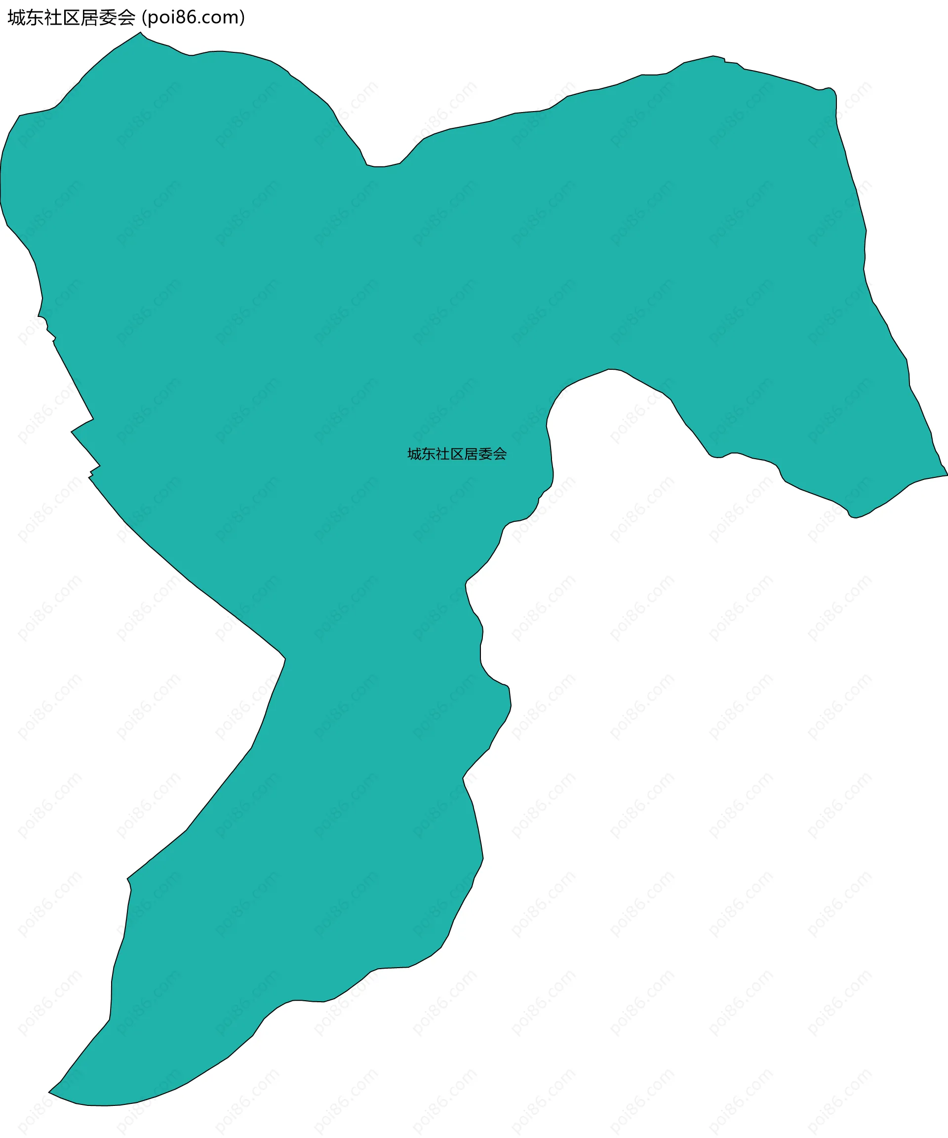 城东社区居委会边界地图