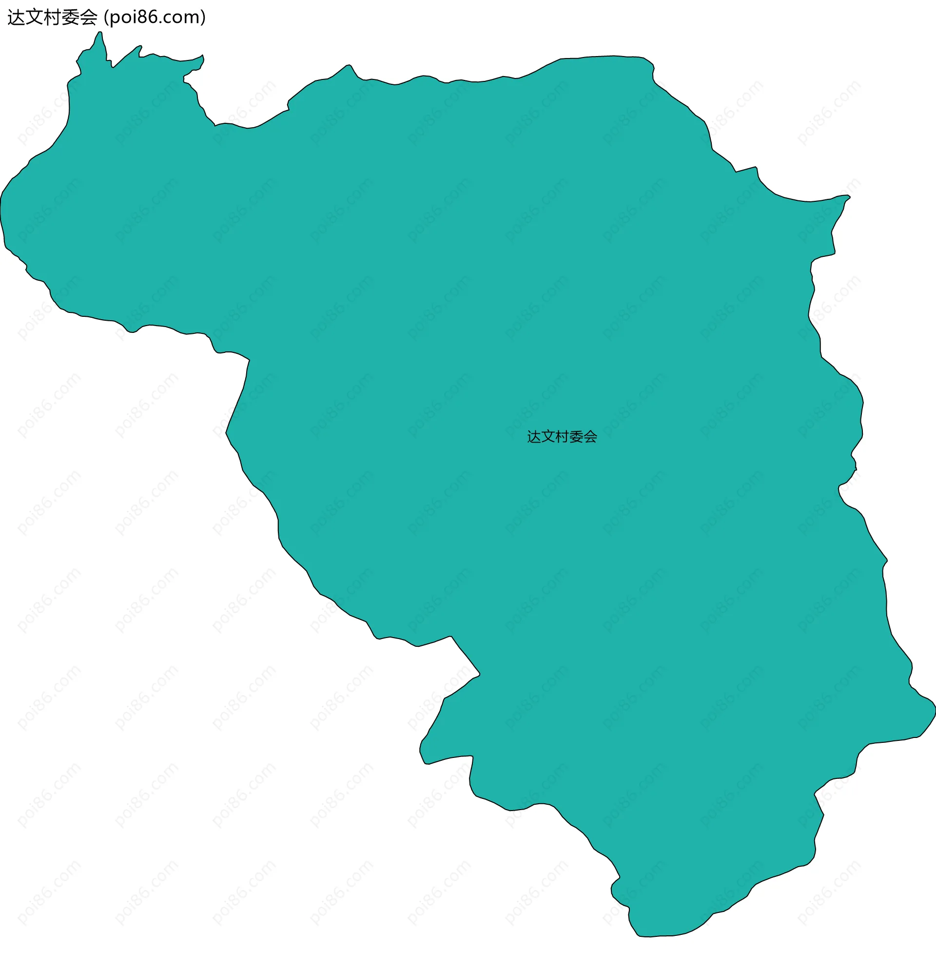 达文村委会边界地图
