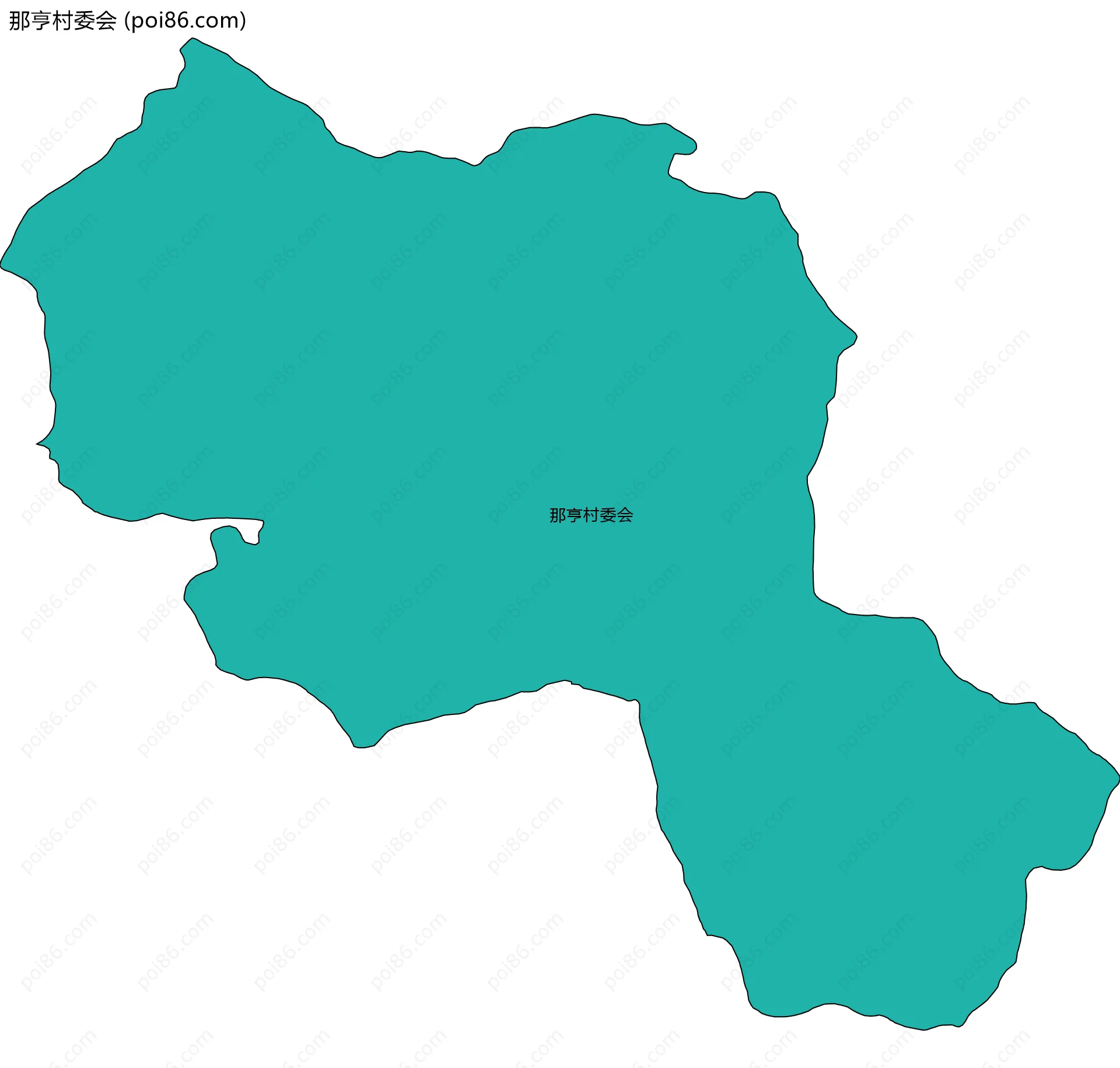 那亨村委会边界地图