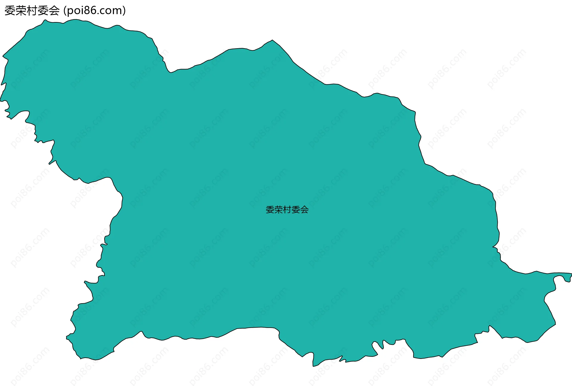 委荣村委会边界地图