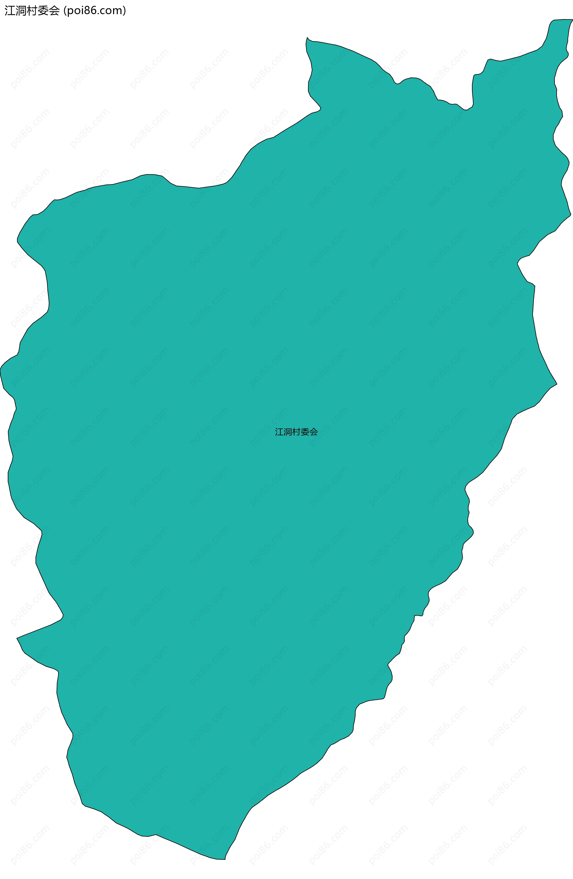 江洞村委会边界地图