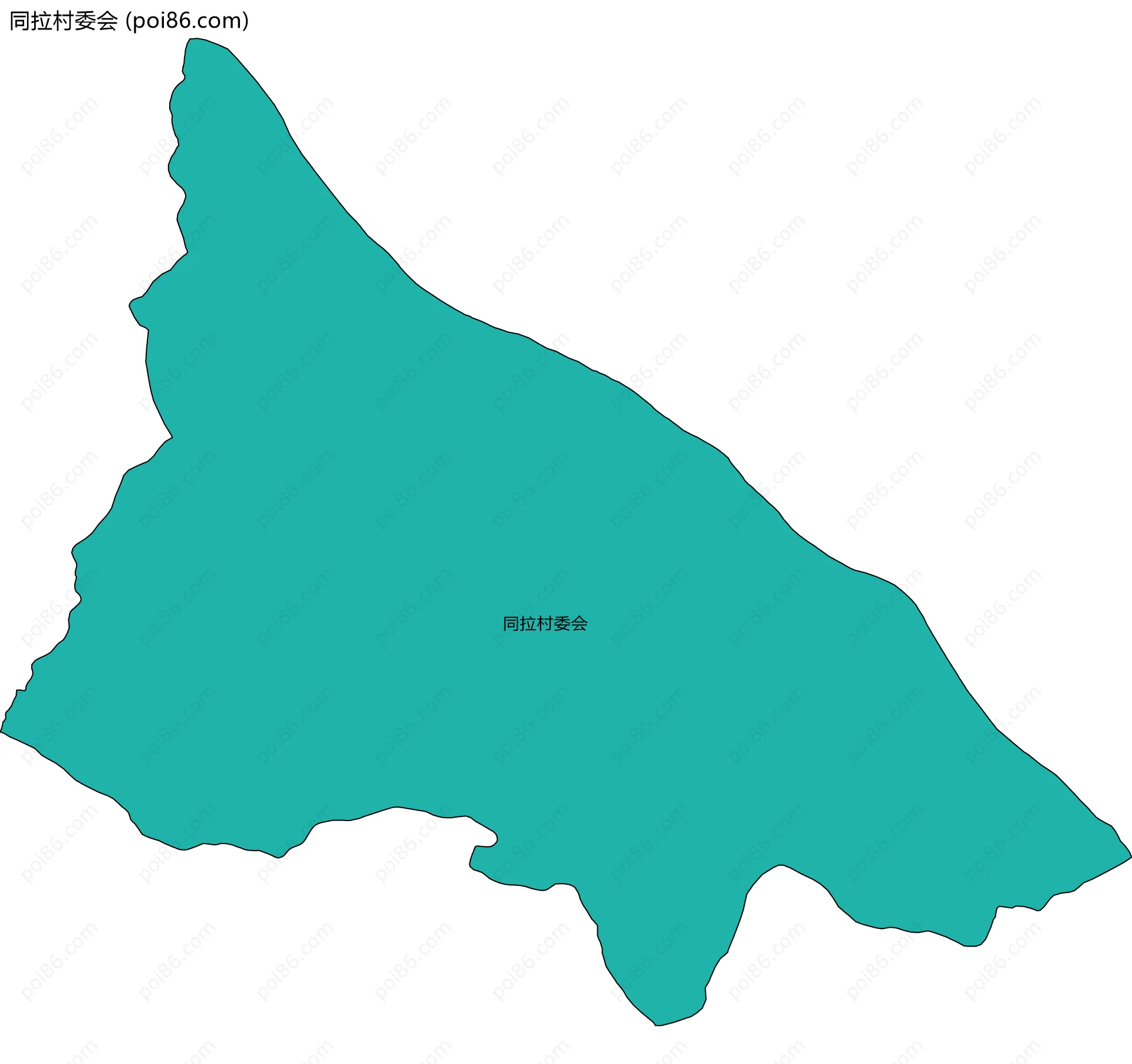 同拉村委会边界地图