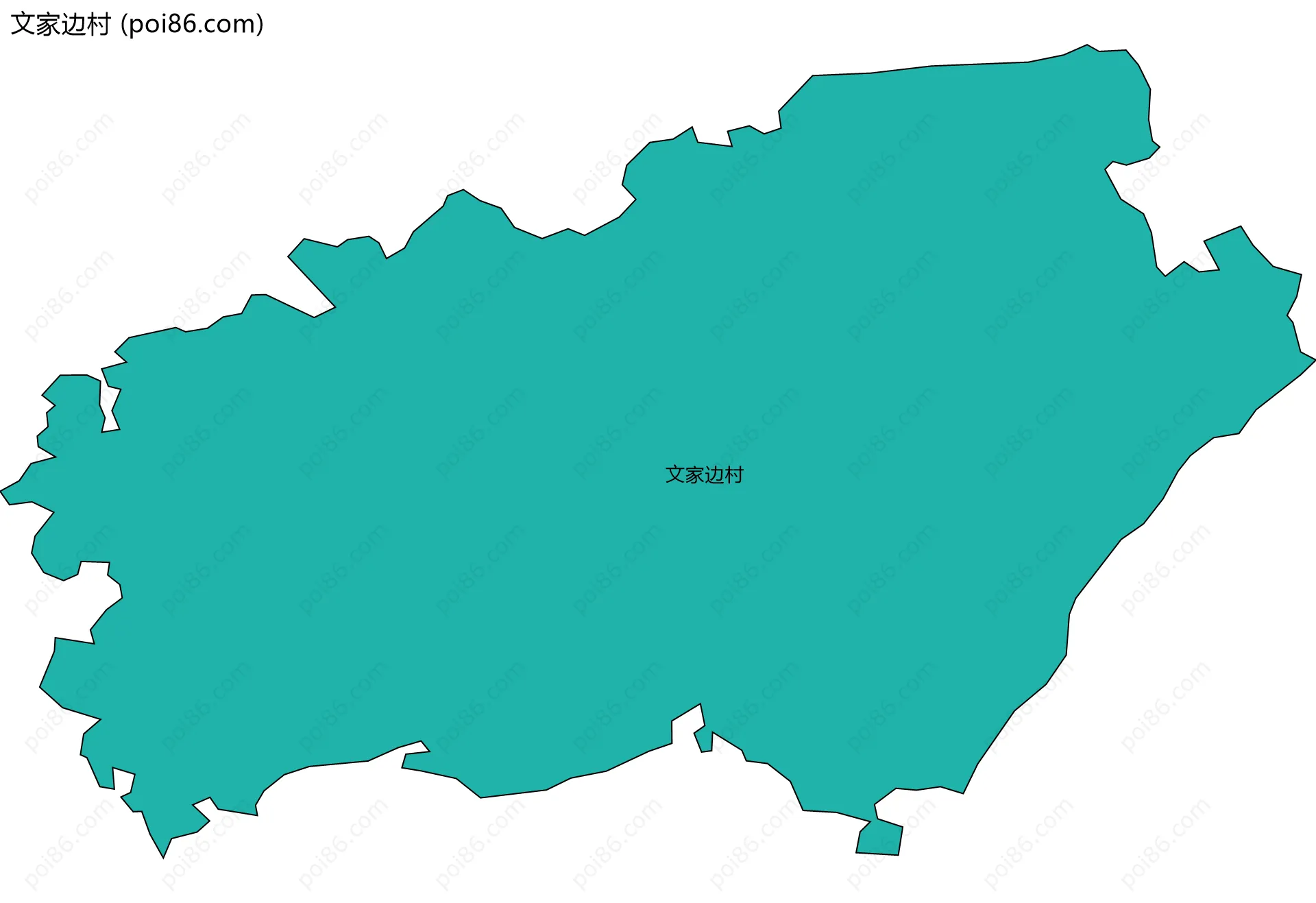 文家边村边界地图
