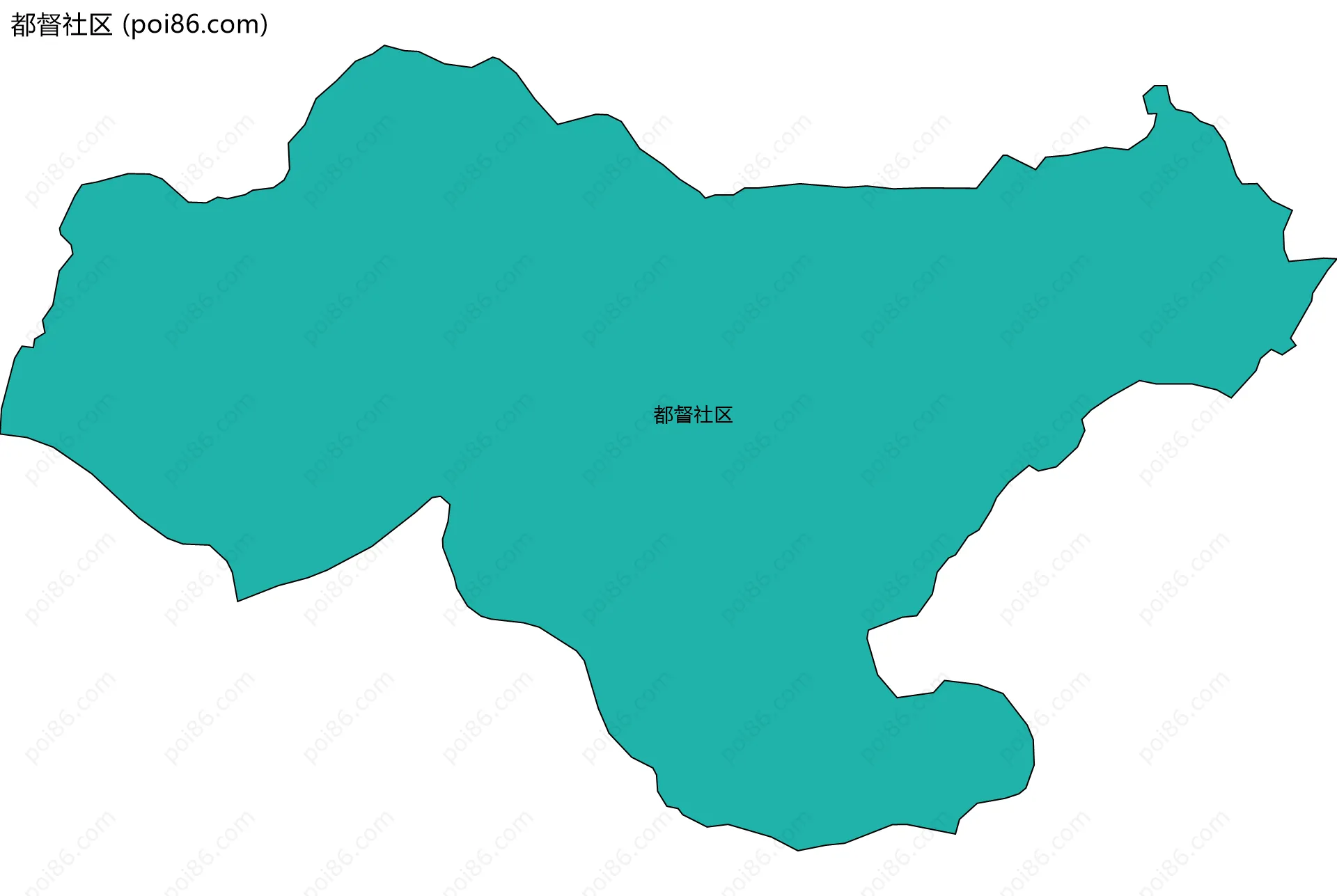 都督社区边界地图