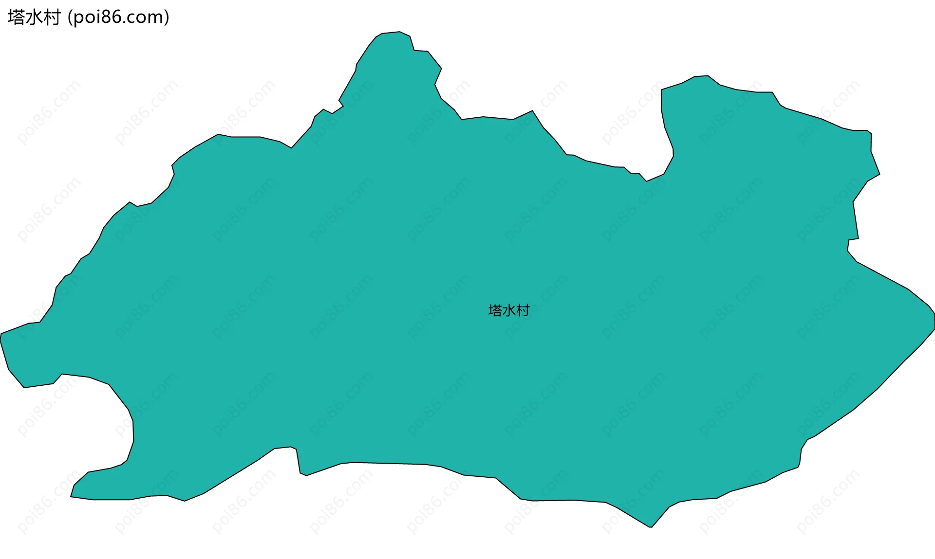 塔水村边界地图