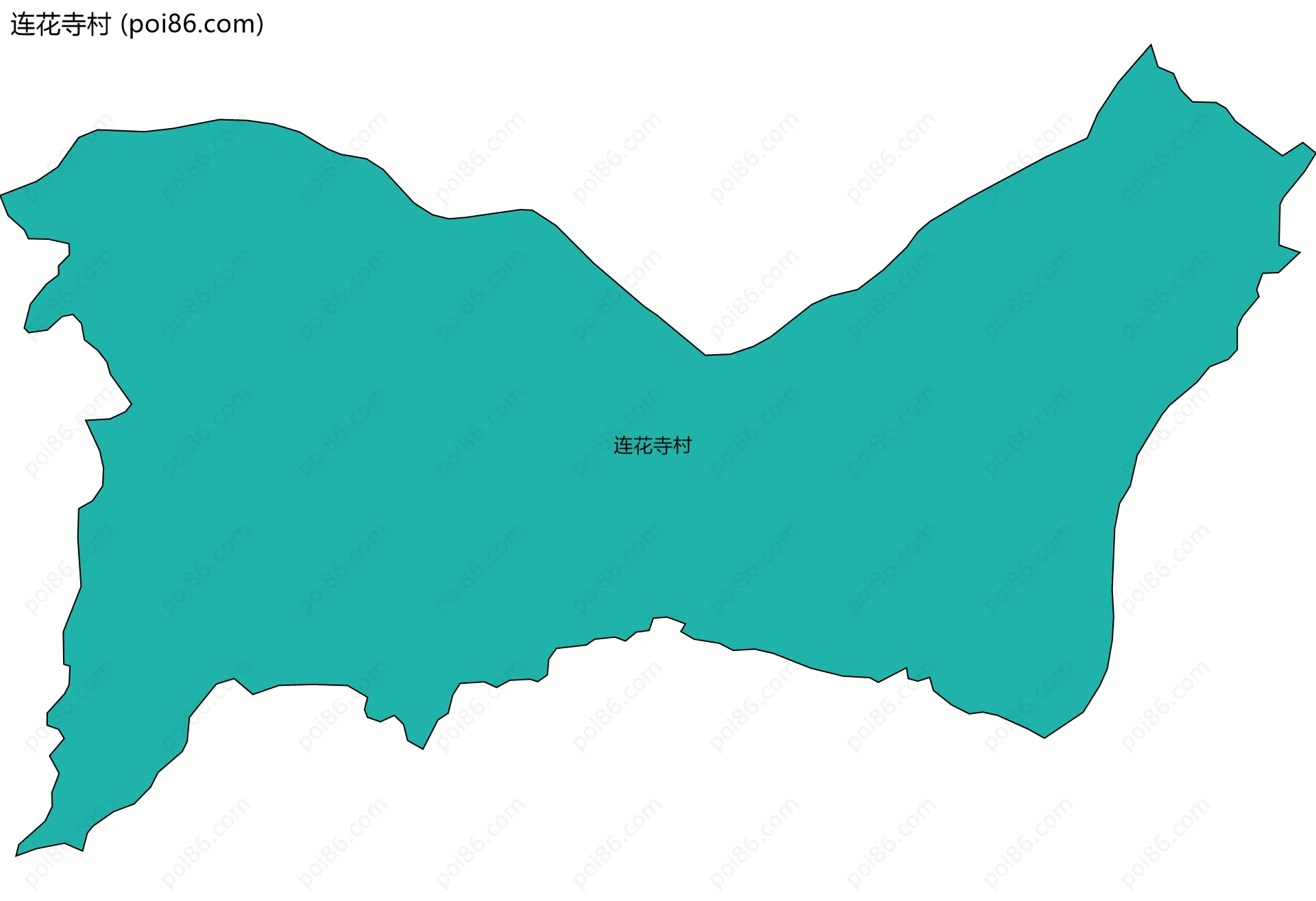 连花寺村边界地图