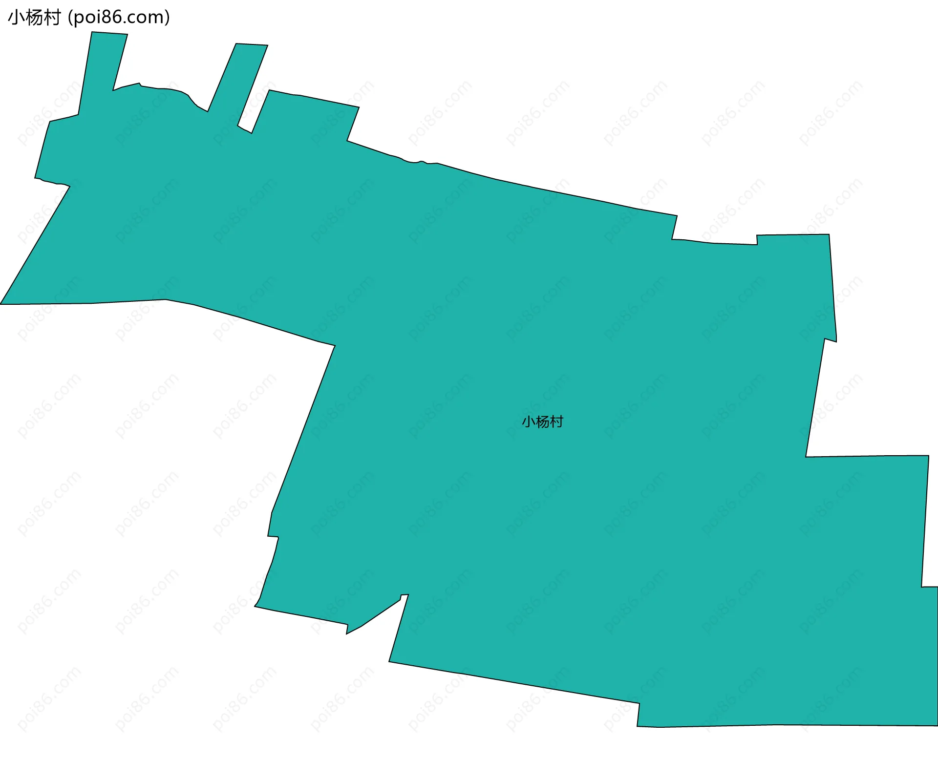 小杨村边界地图