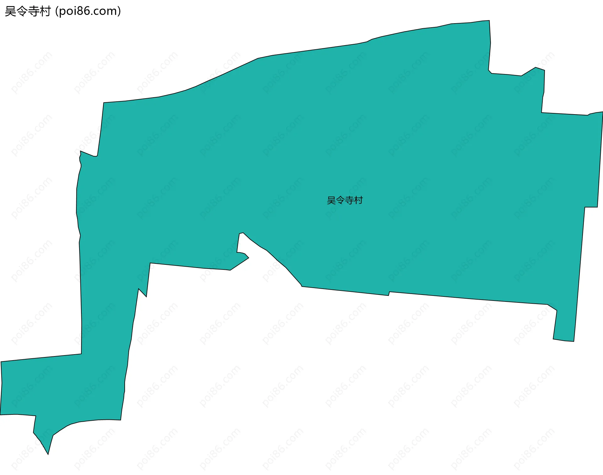 吴令寺村边界地图