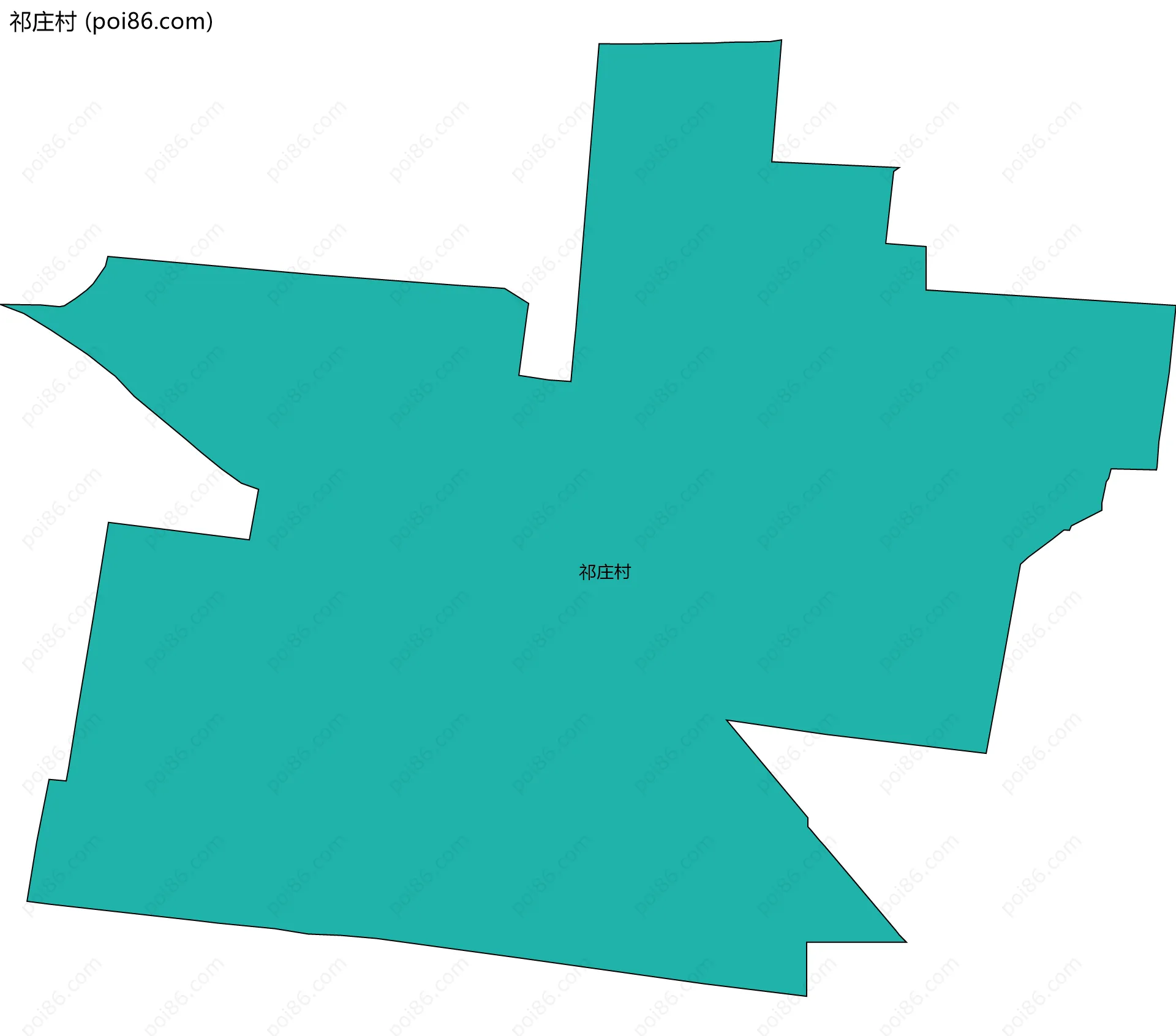 祁庄村边界地图