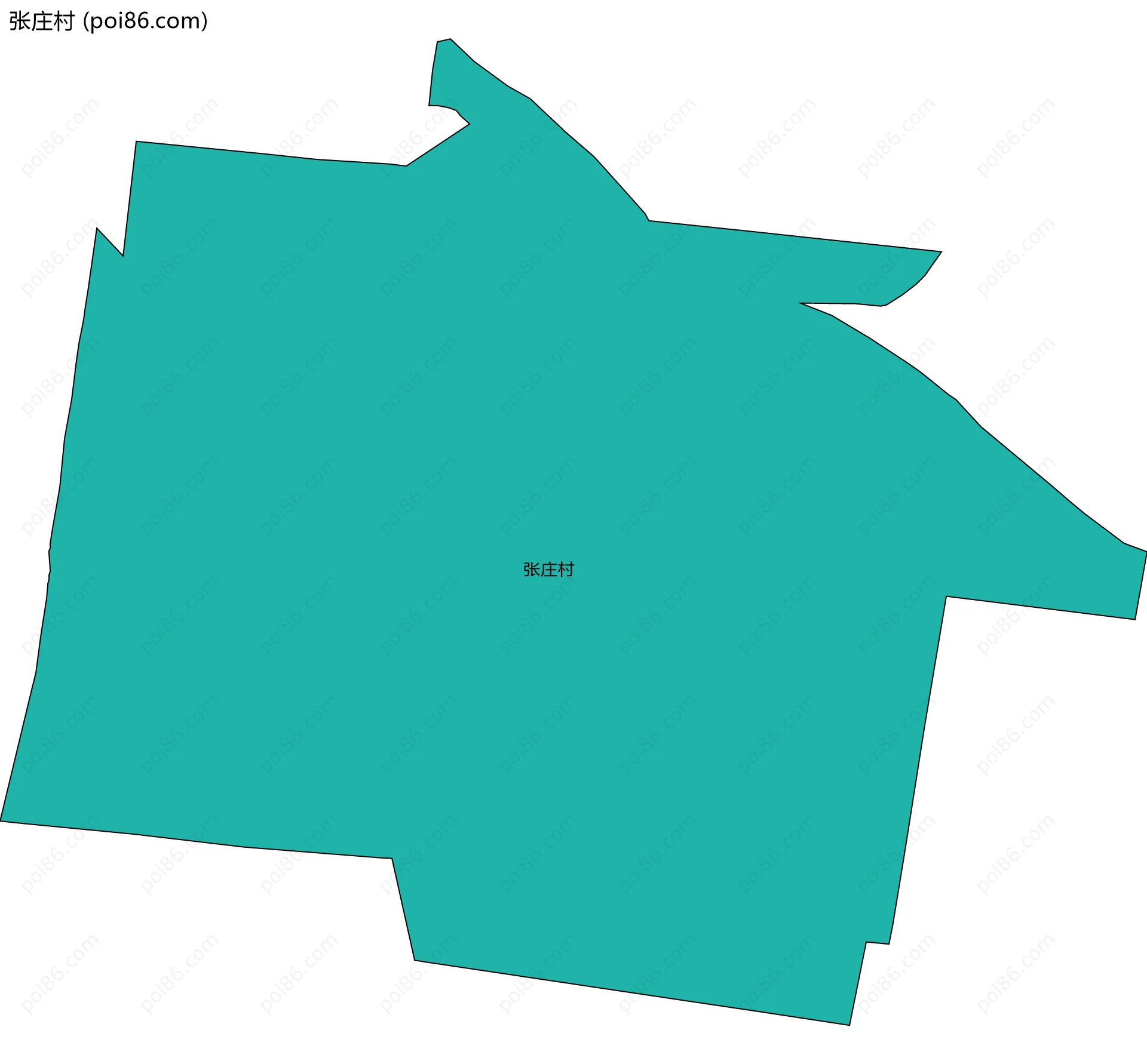 张庄村边界地图