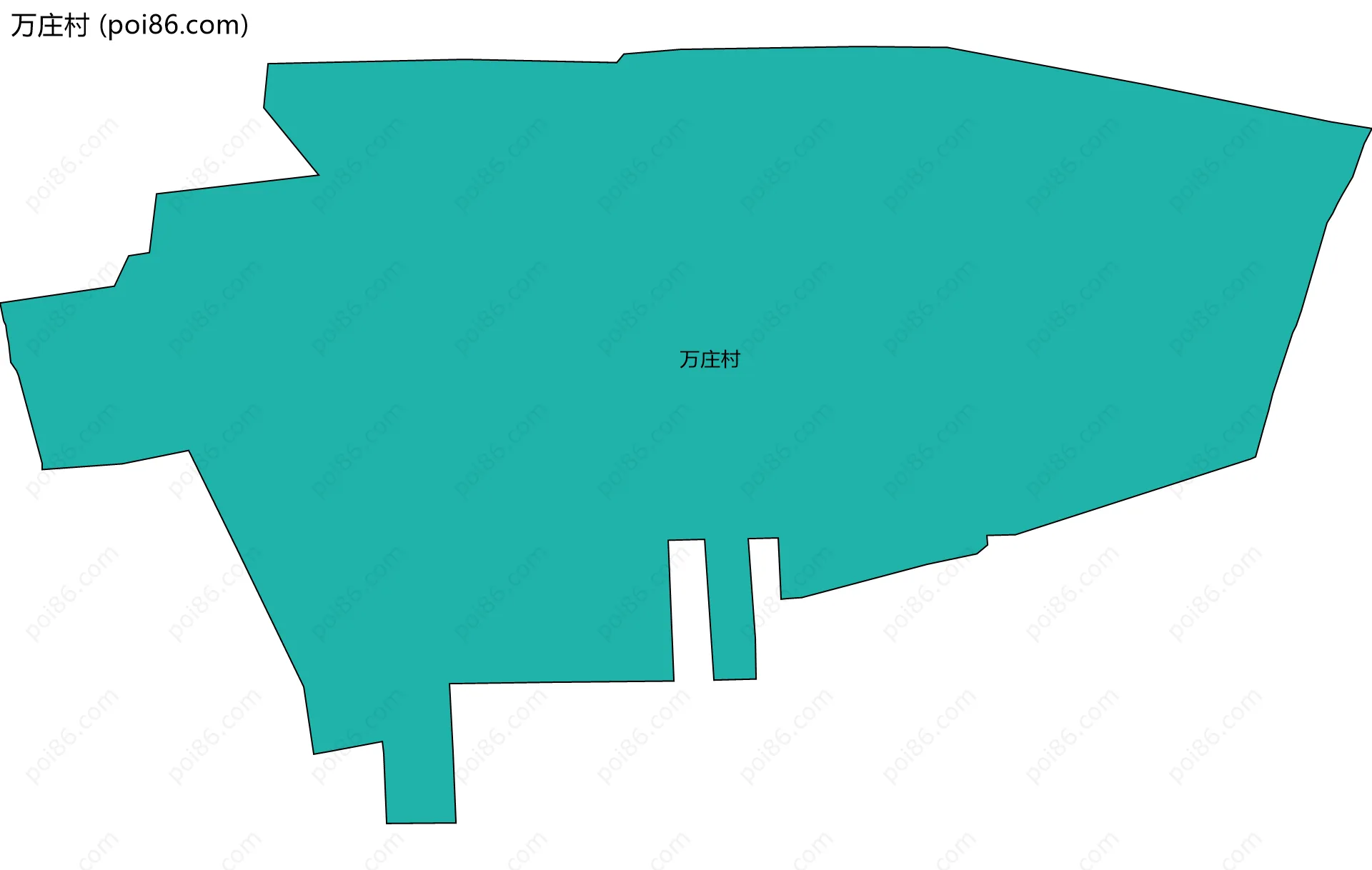 万庄村边界地图
