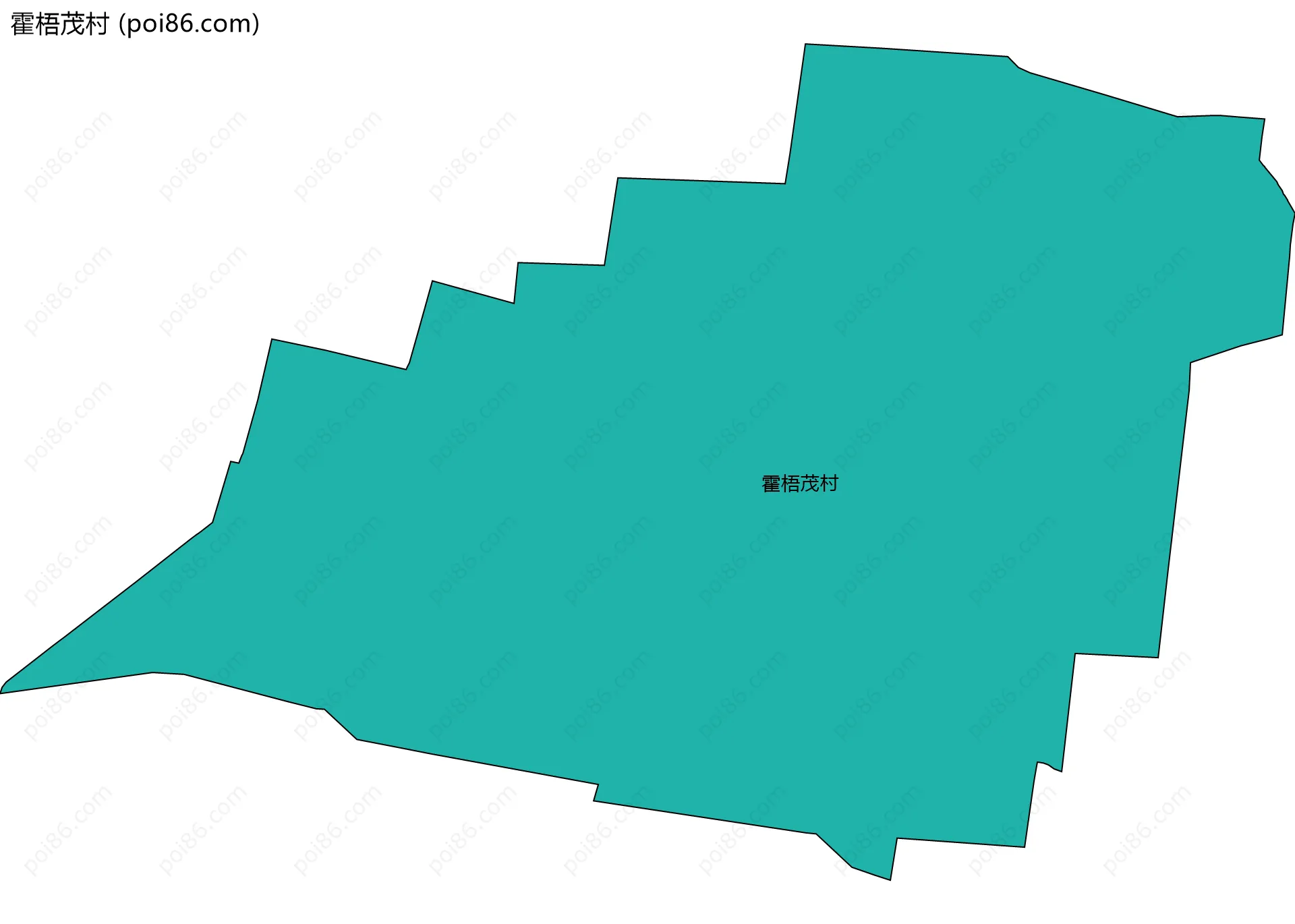 霍梧茂村边界地图