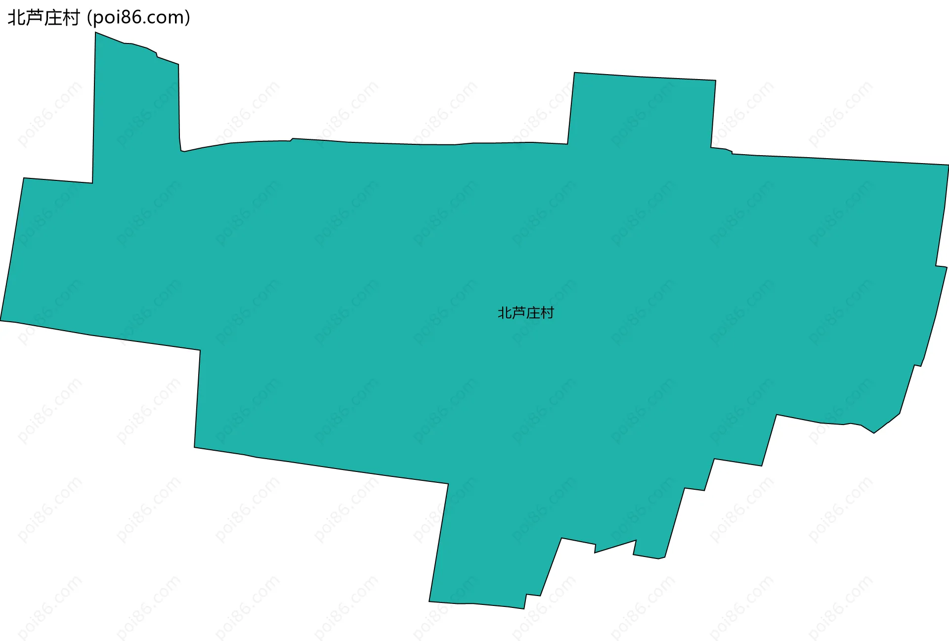 北芦庄村边界地图
