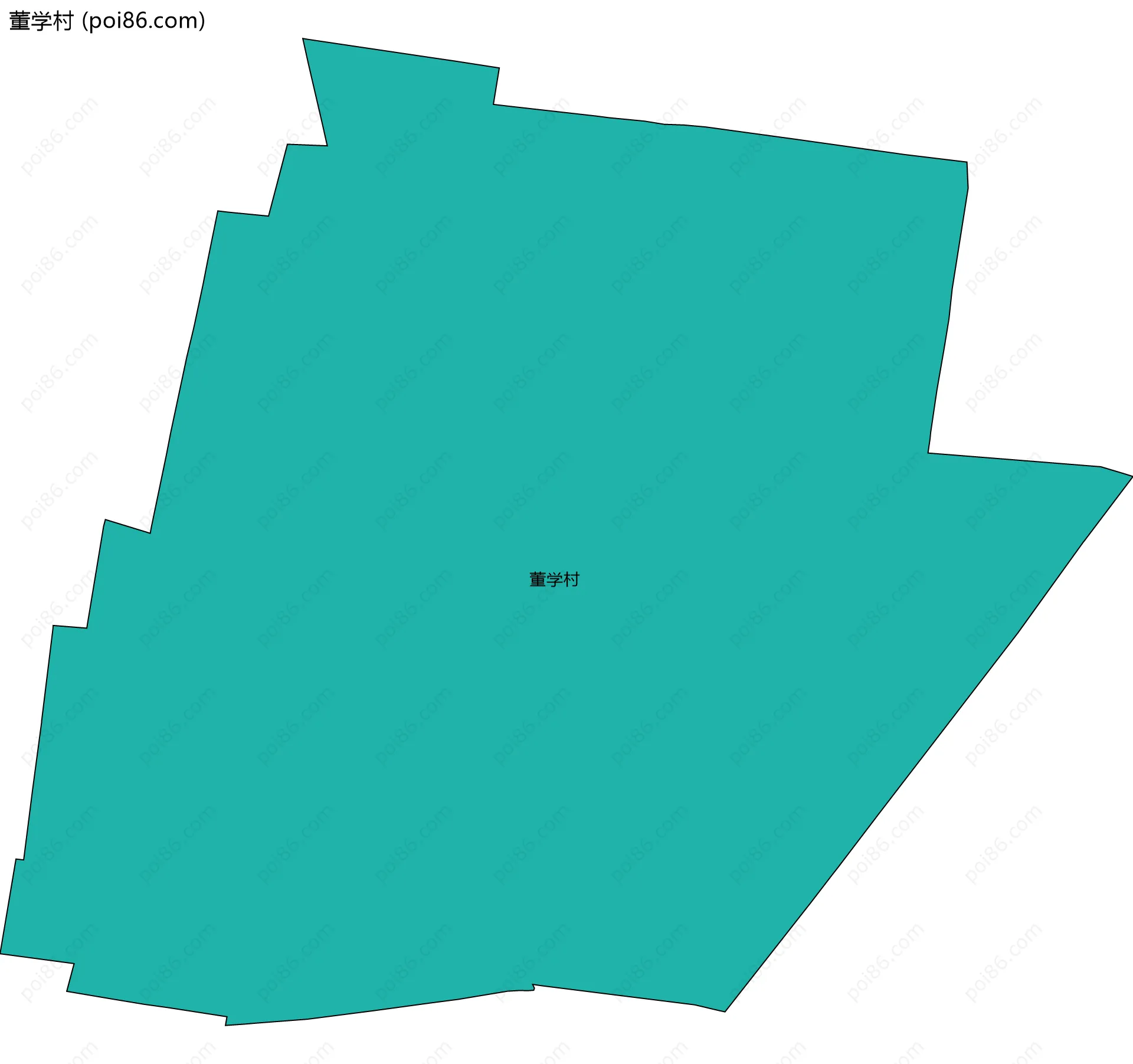 董学村边界地图