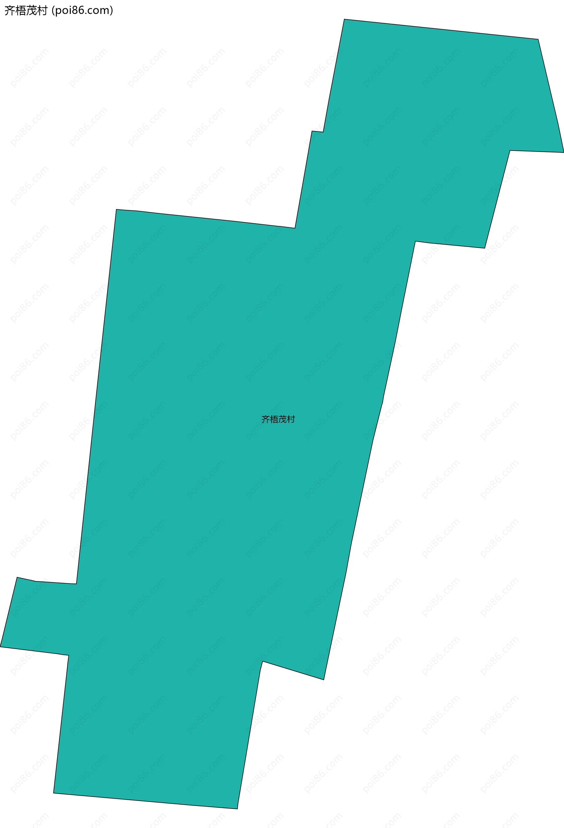 齐梧茂村边界地图