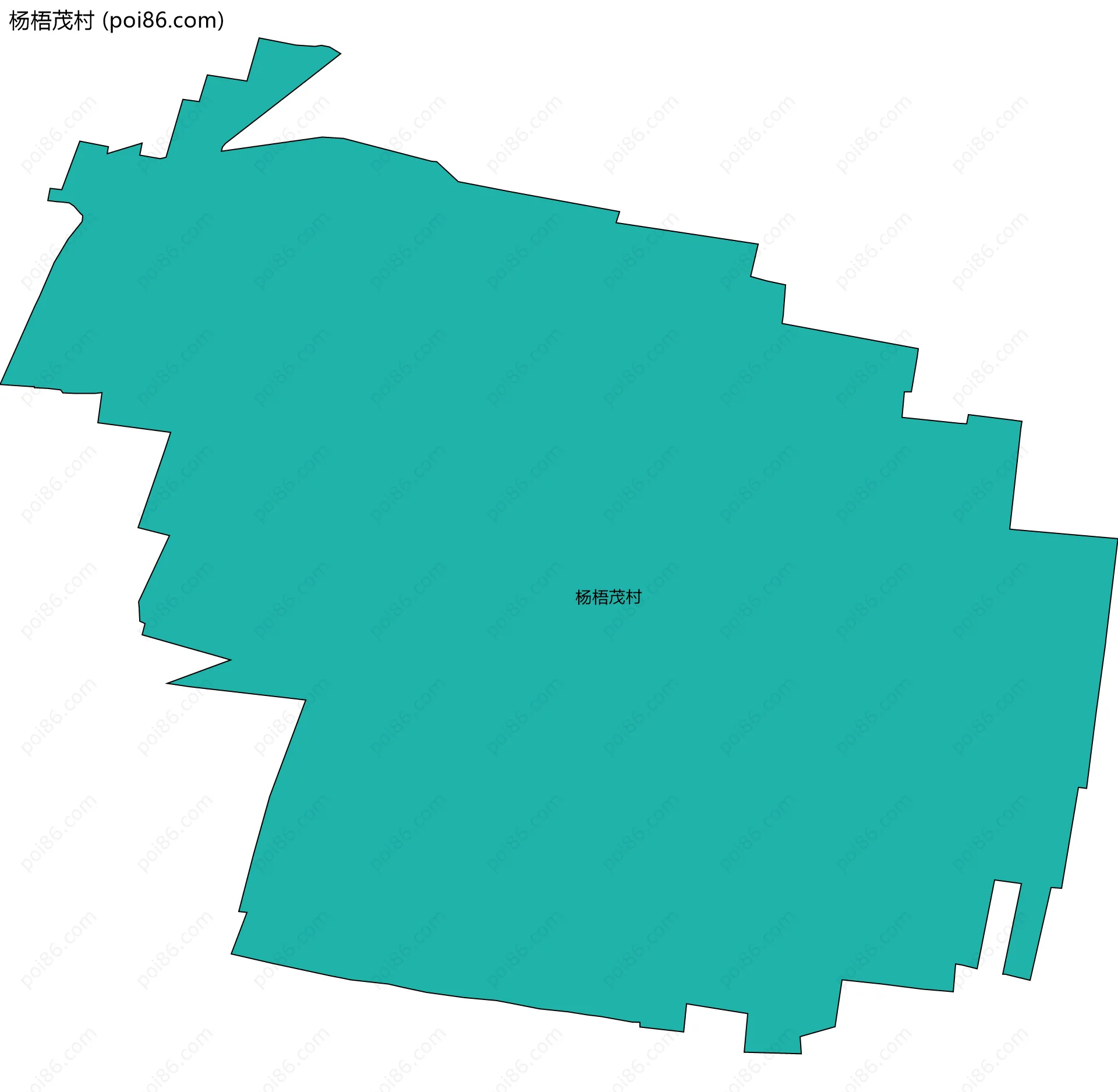 杨梧茂村边界地图