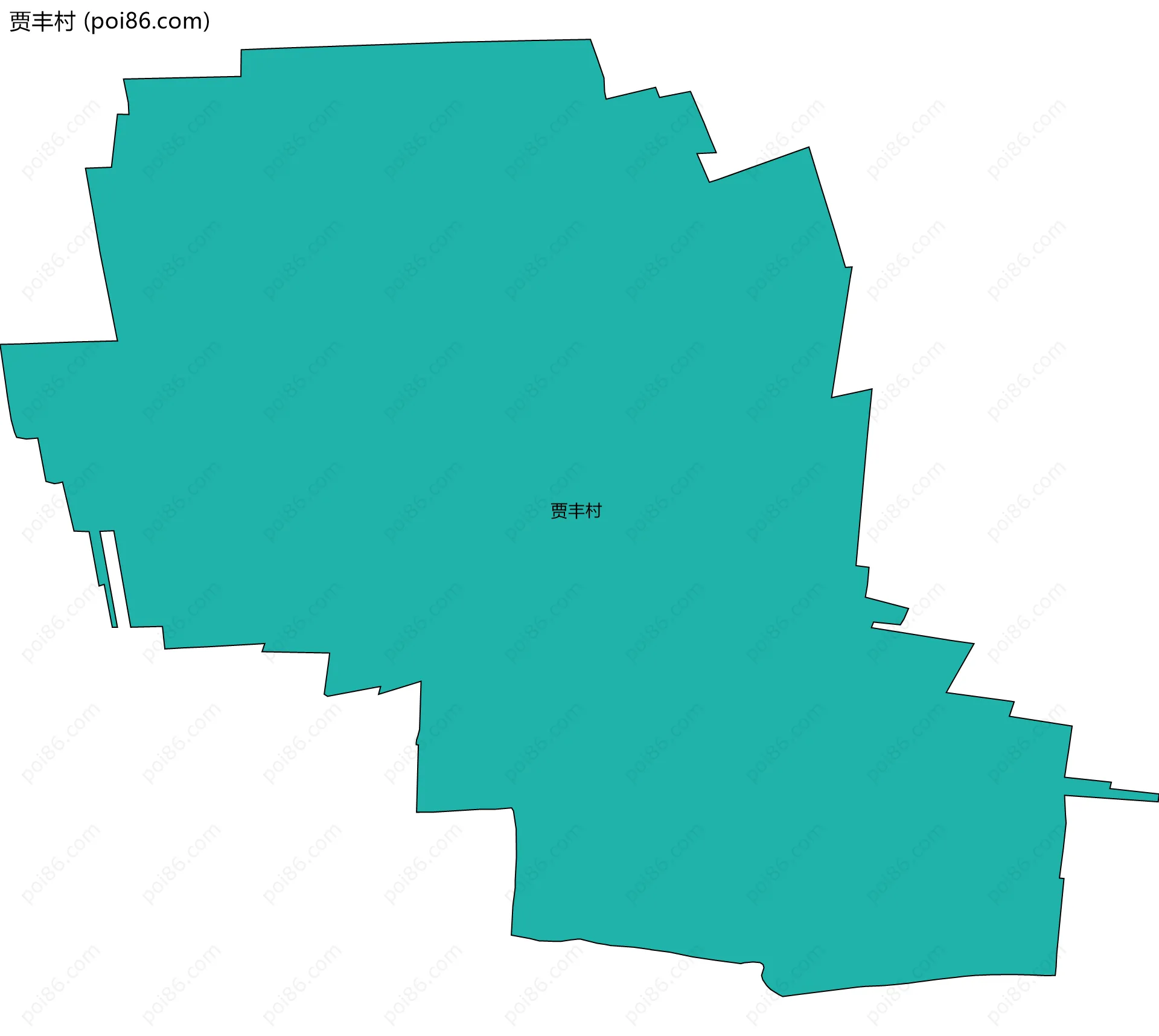 贾丰村边界地图