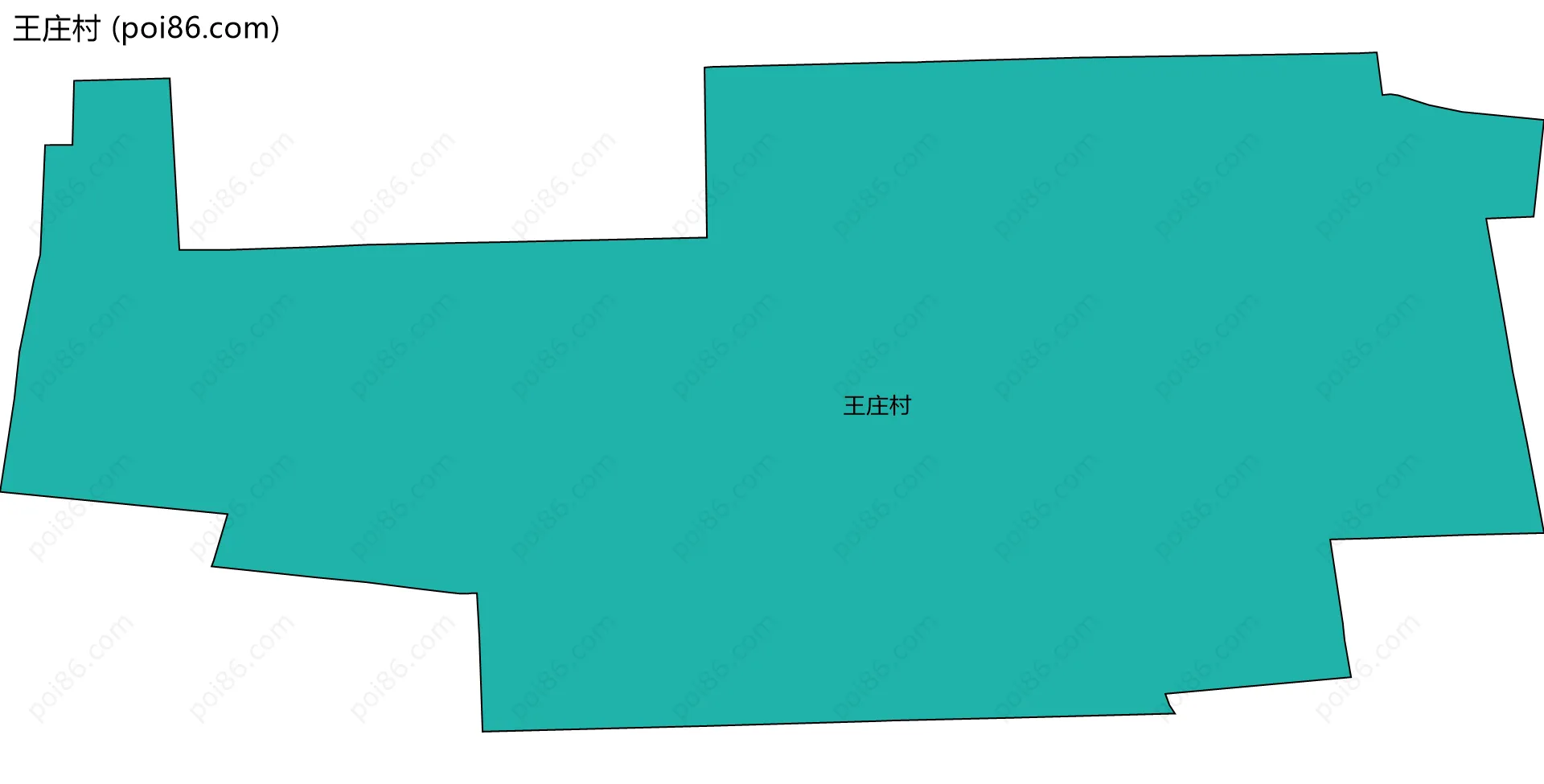 王庄村边界地图