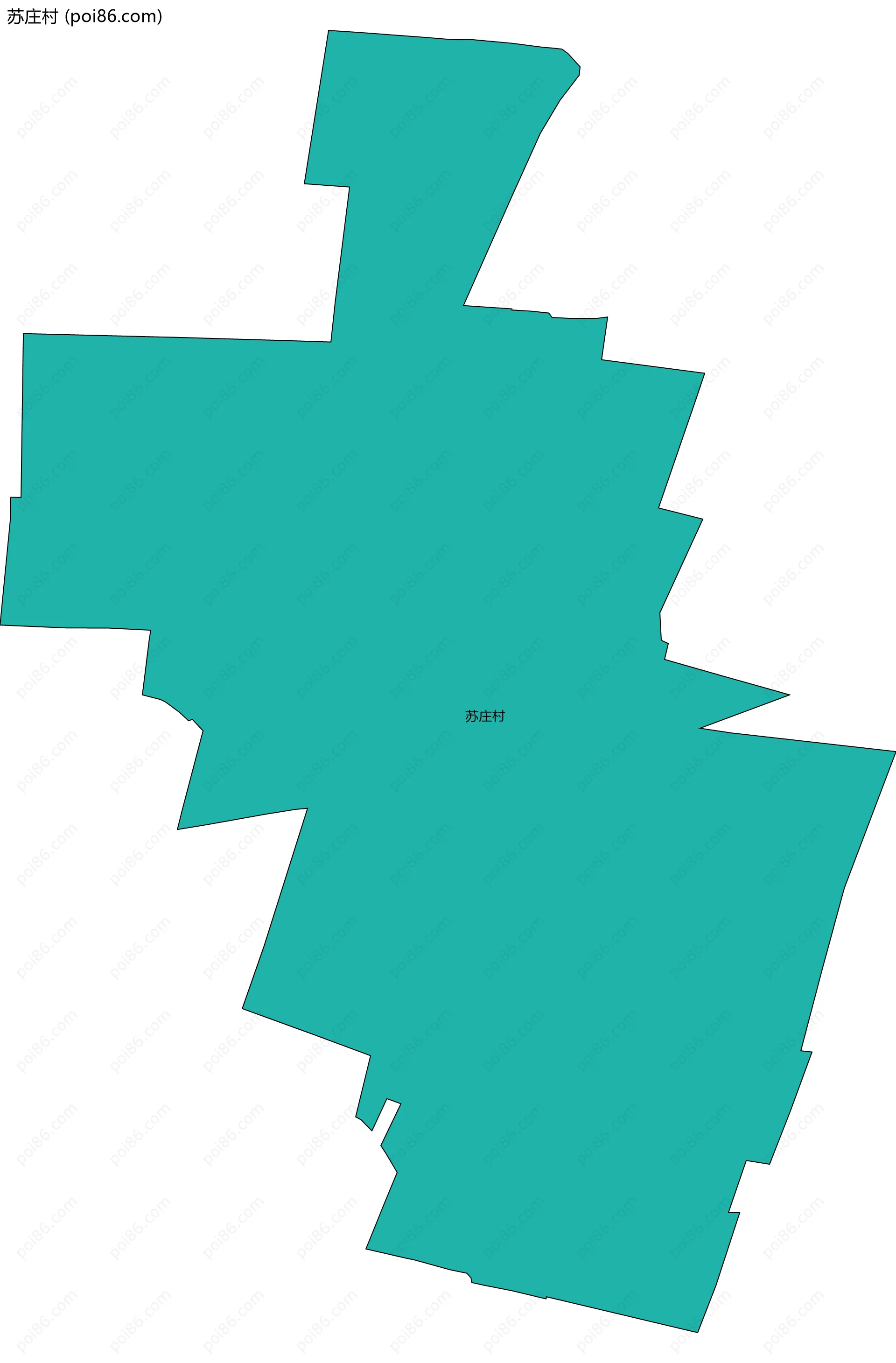 苏庄村边界地图