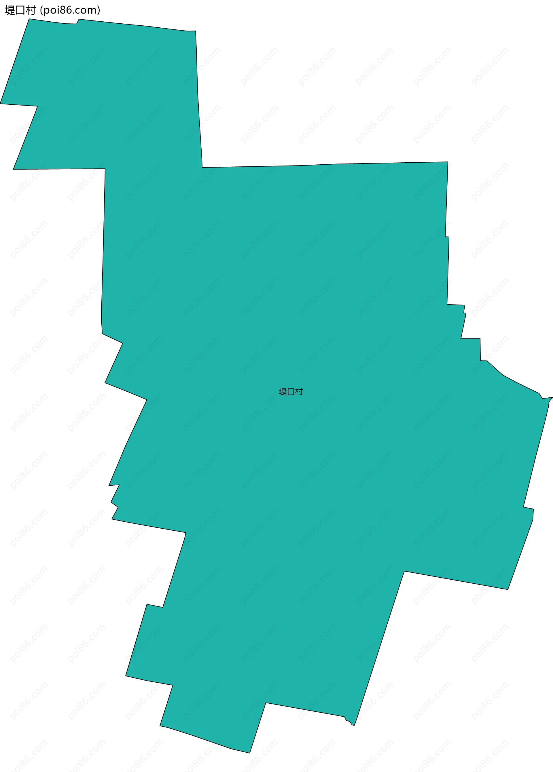 堤口村边界地图