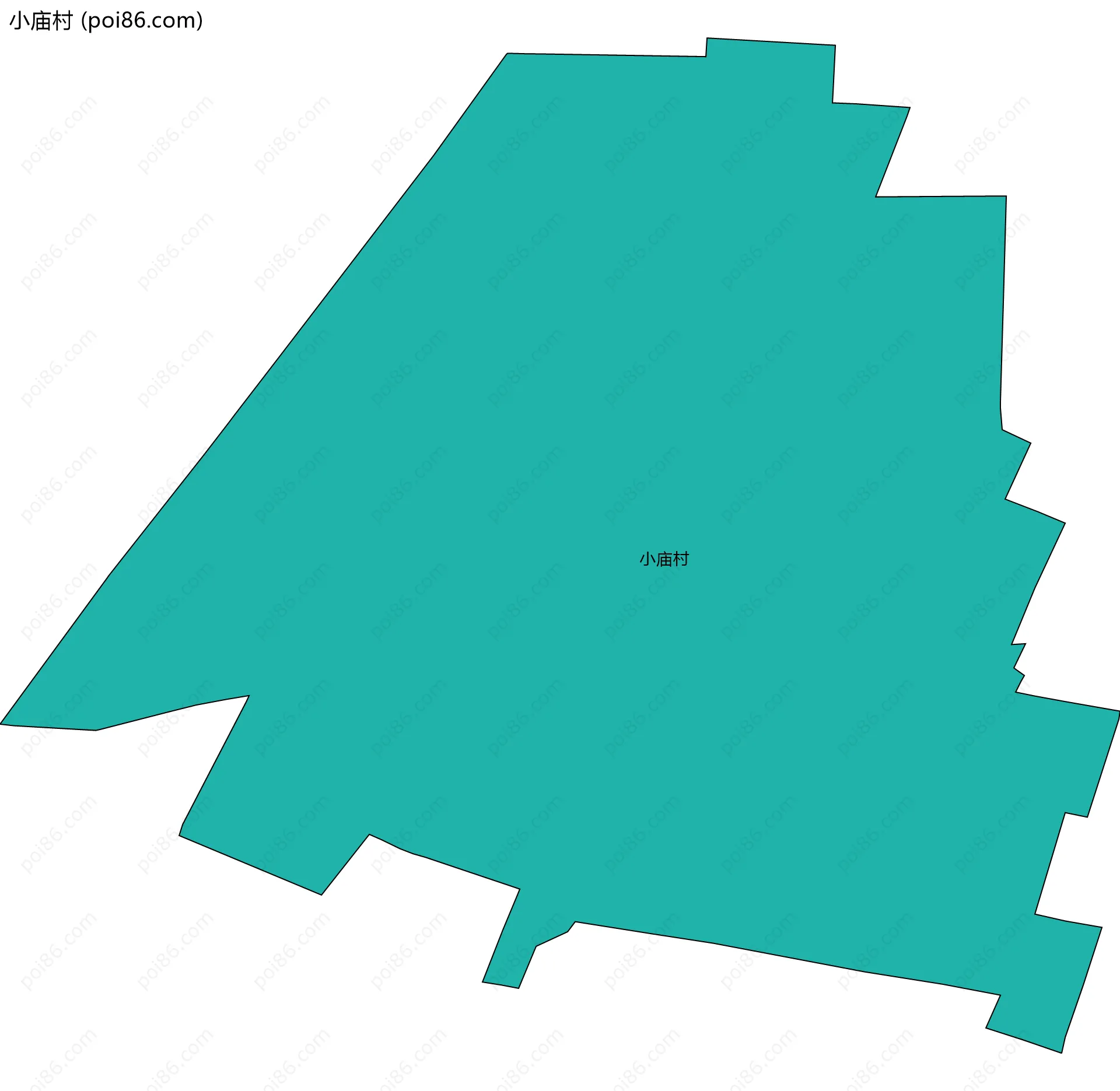 小庙村边界地图