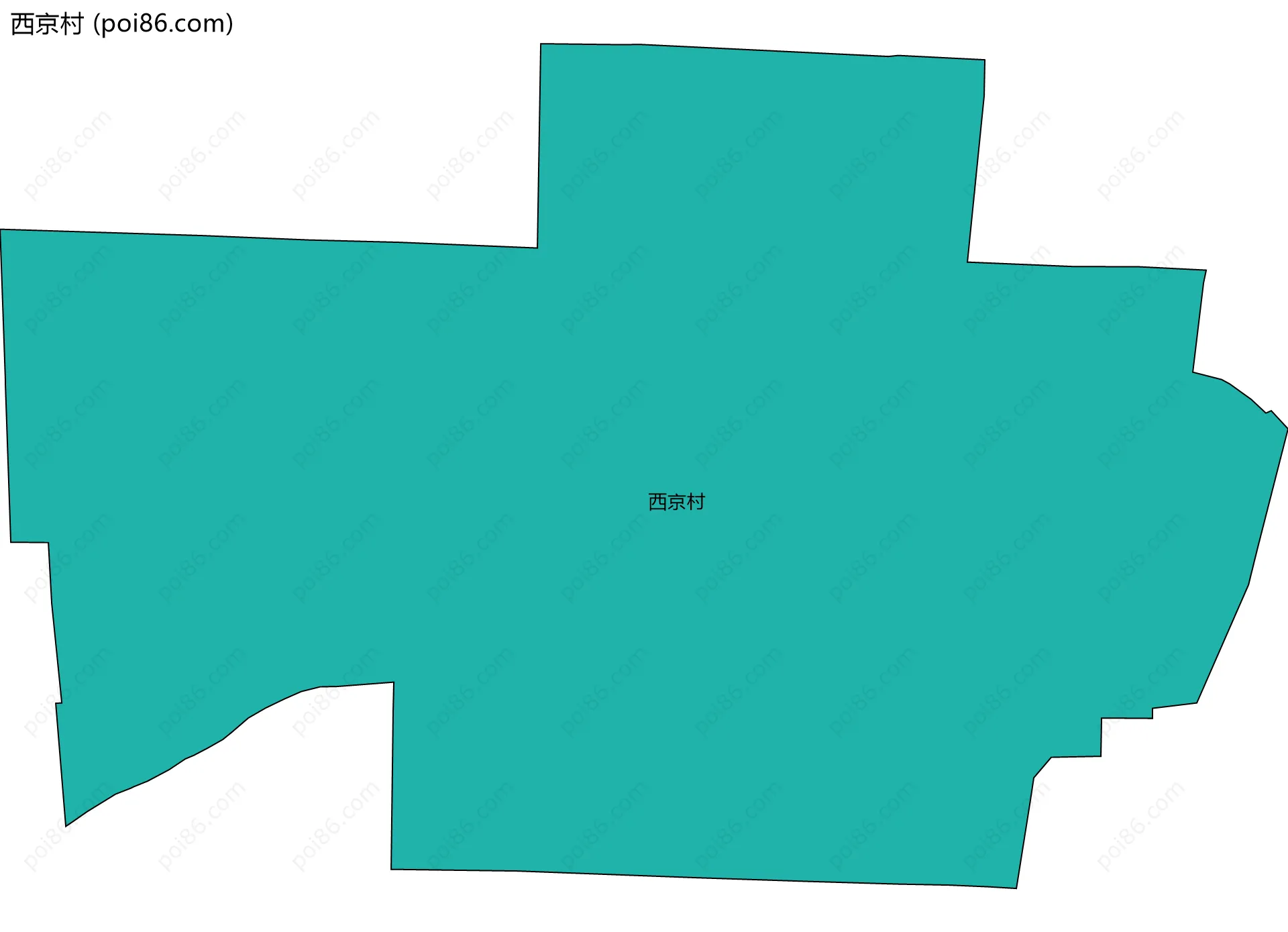 西京村边界地图