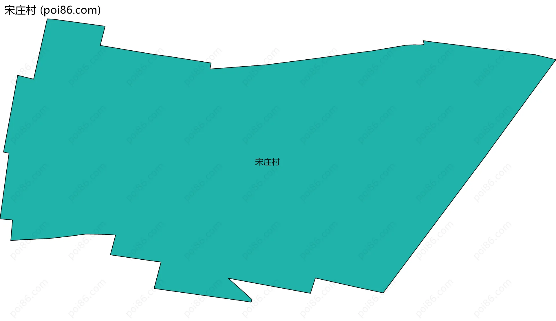 宋庄村边界地图