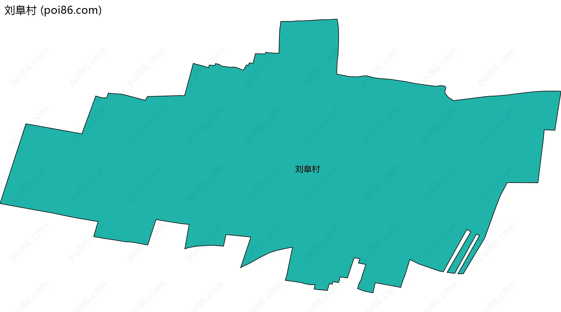 刘阜村边界地图