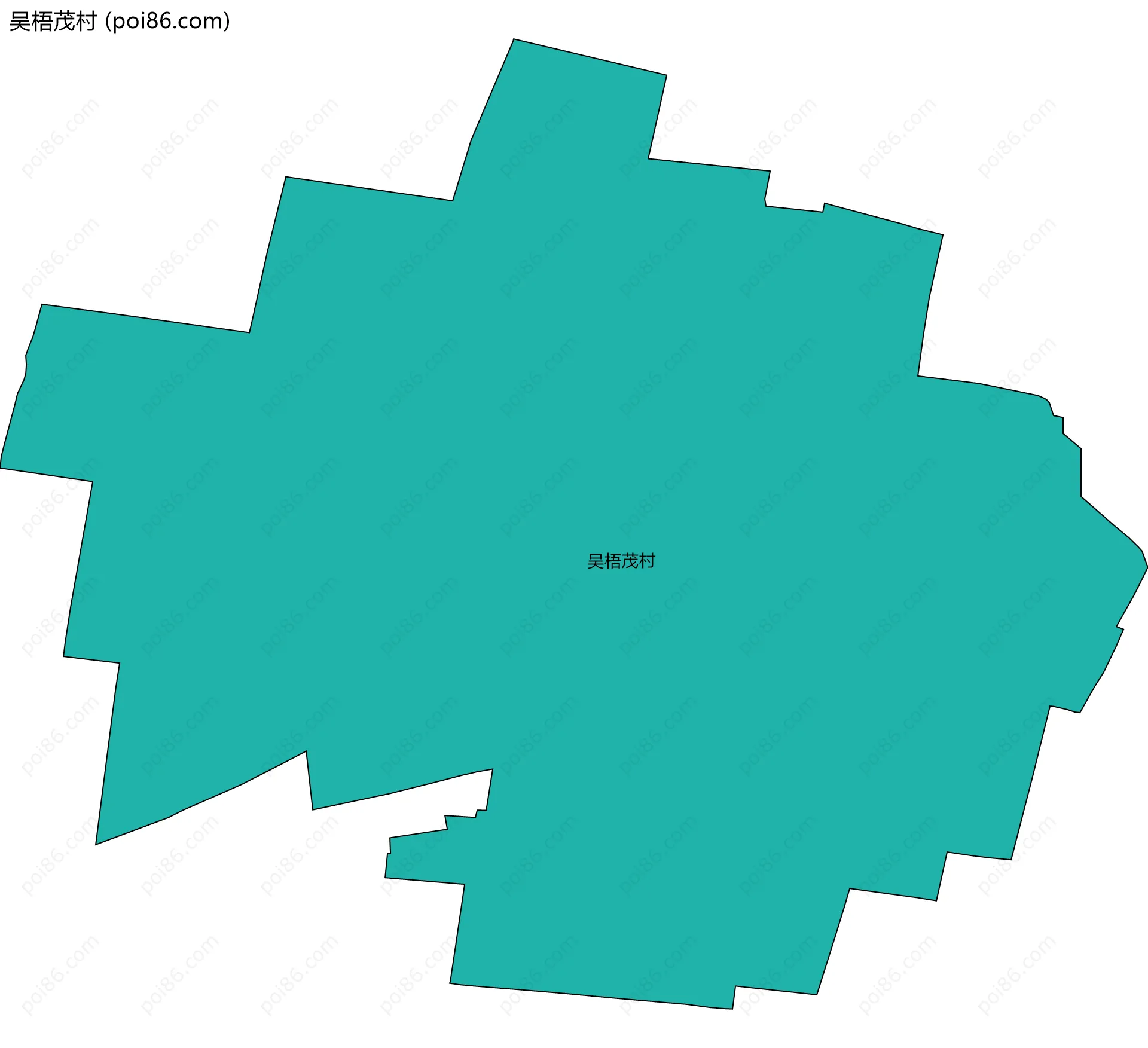 吴梧茂村边界地图