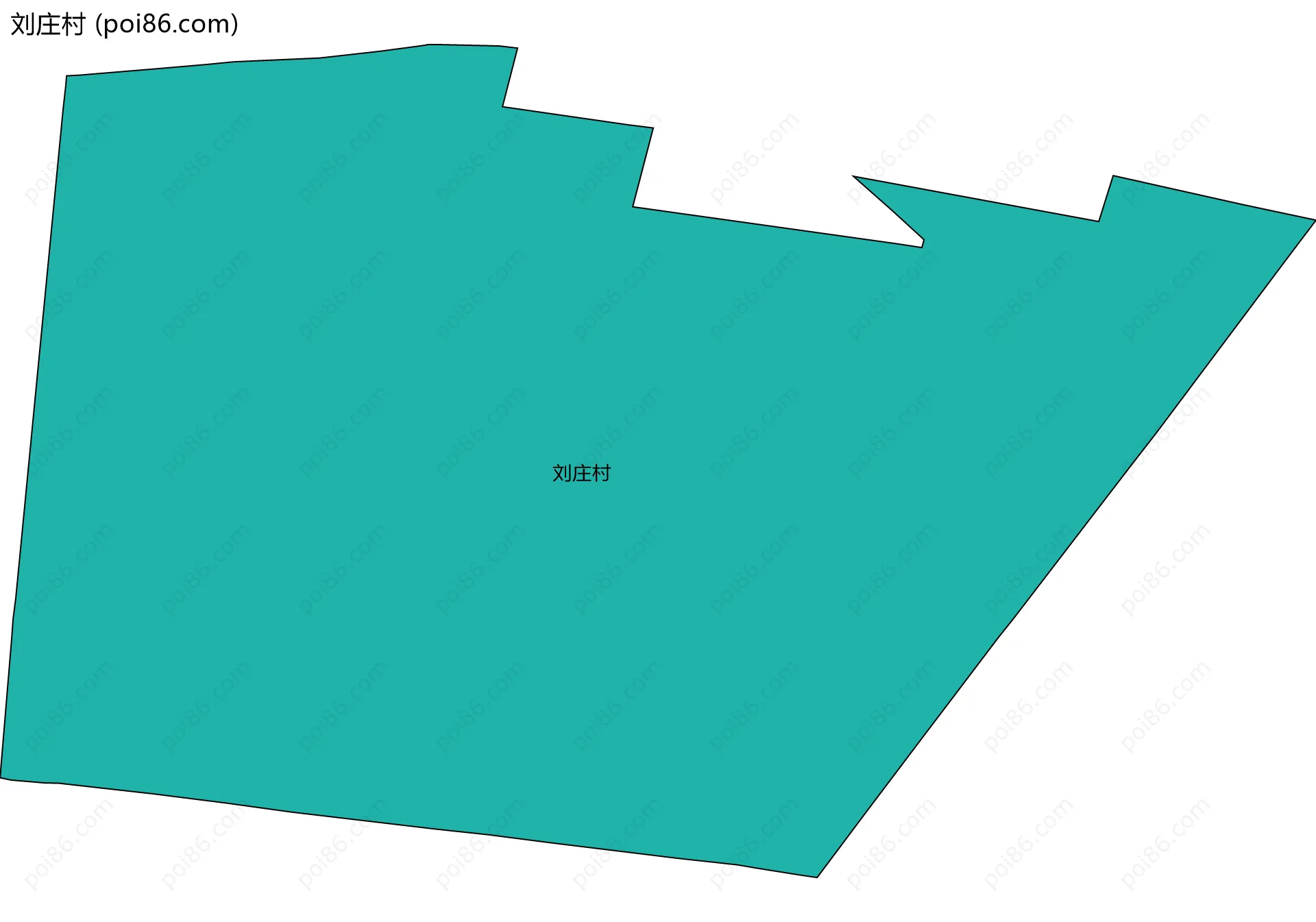 刘庄村边界地图
