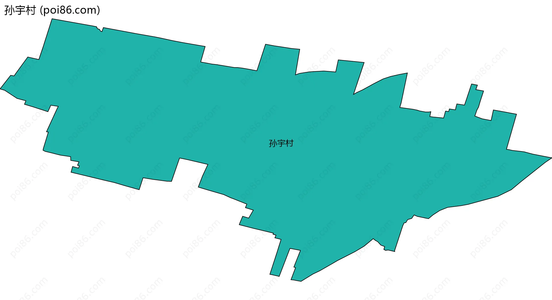 孙宇村边界地图