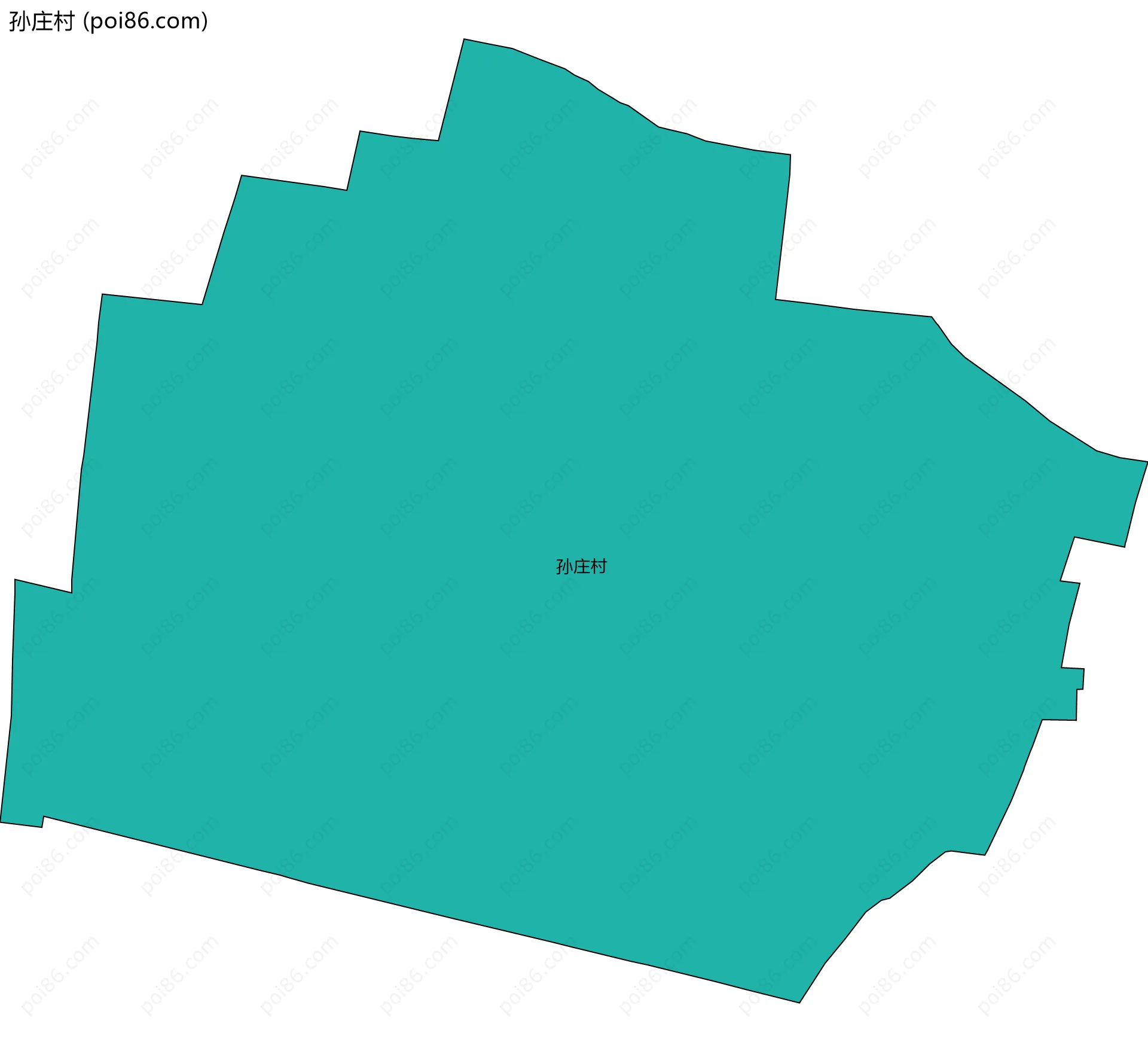 孙庄村边界地图