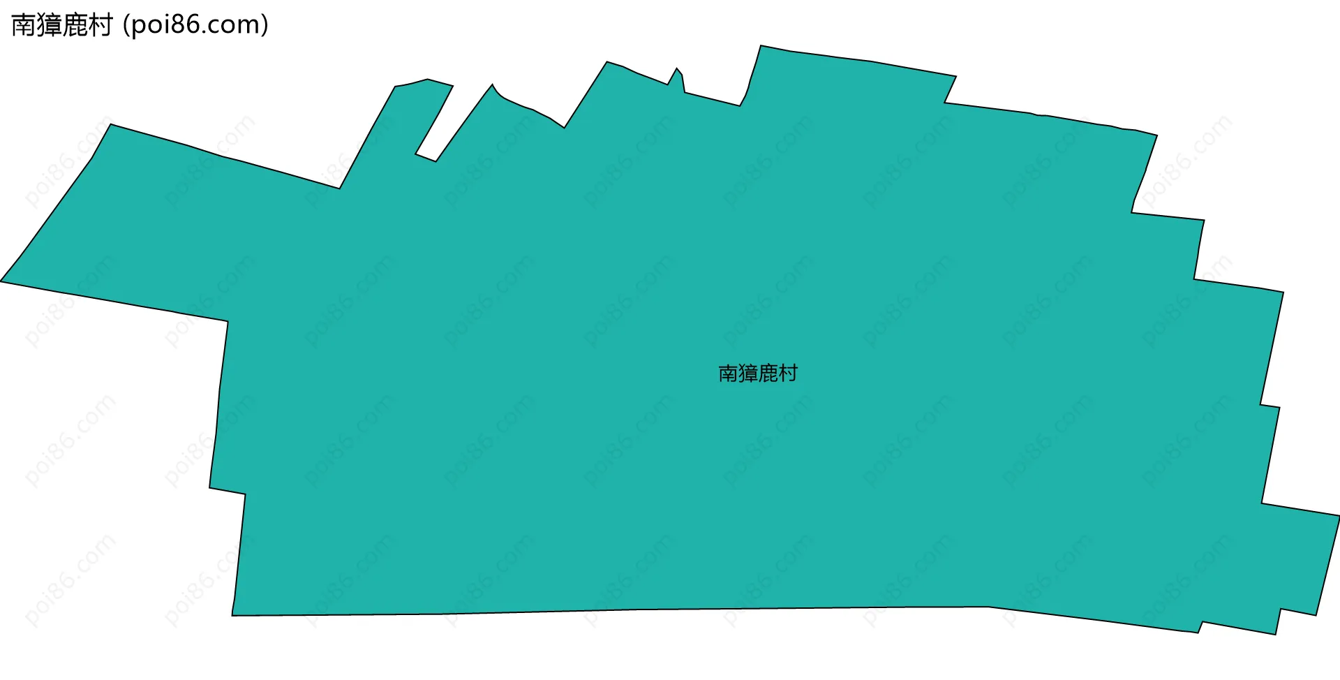 南獐鹿村边界地图