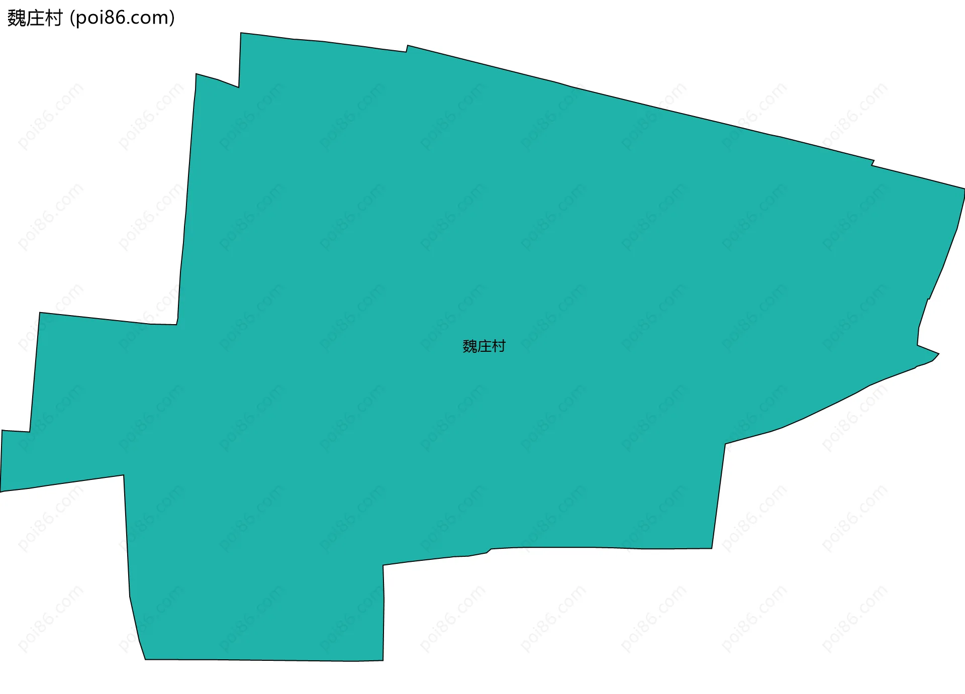 魏庄村边界地图
