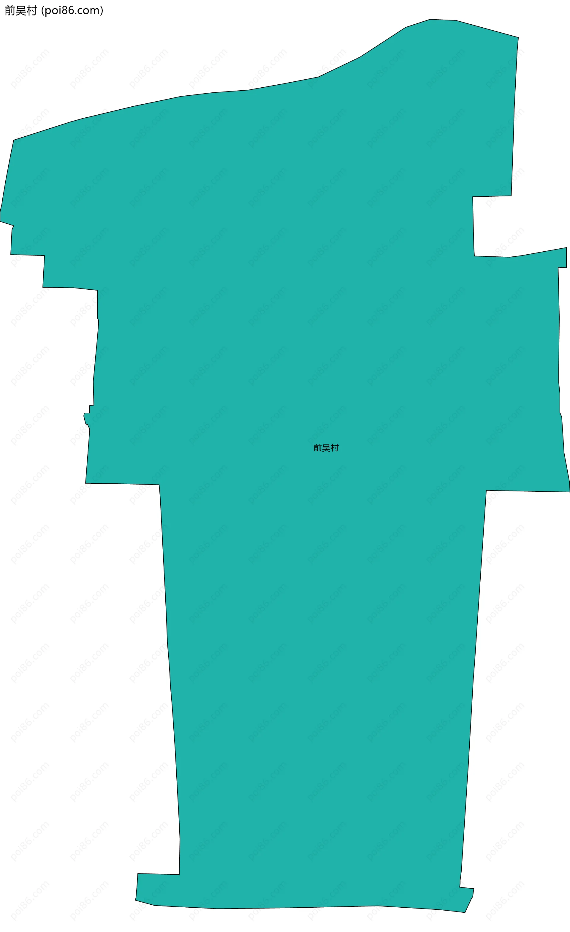 前吴村边界地图