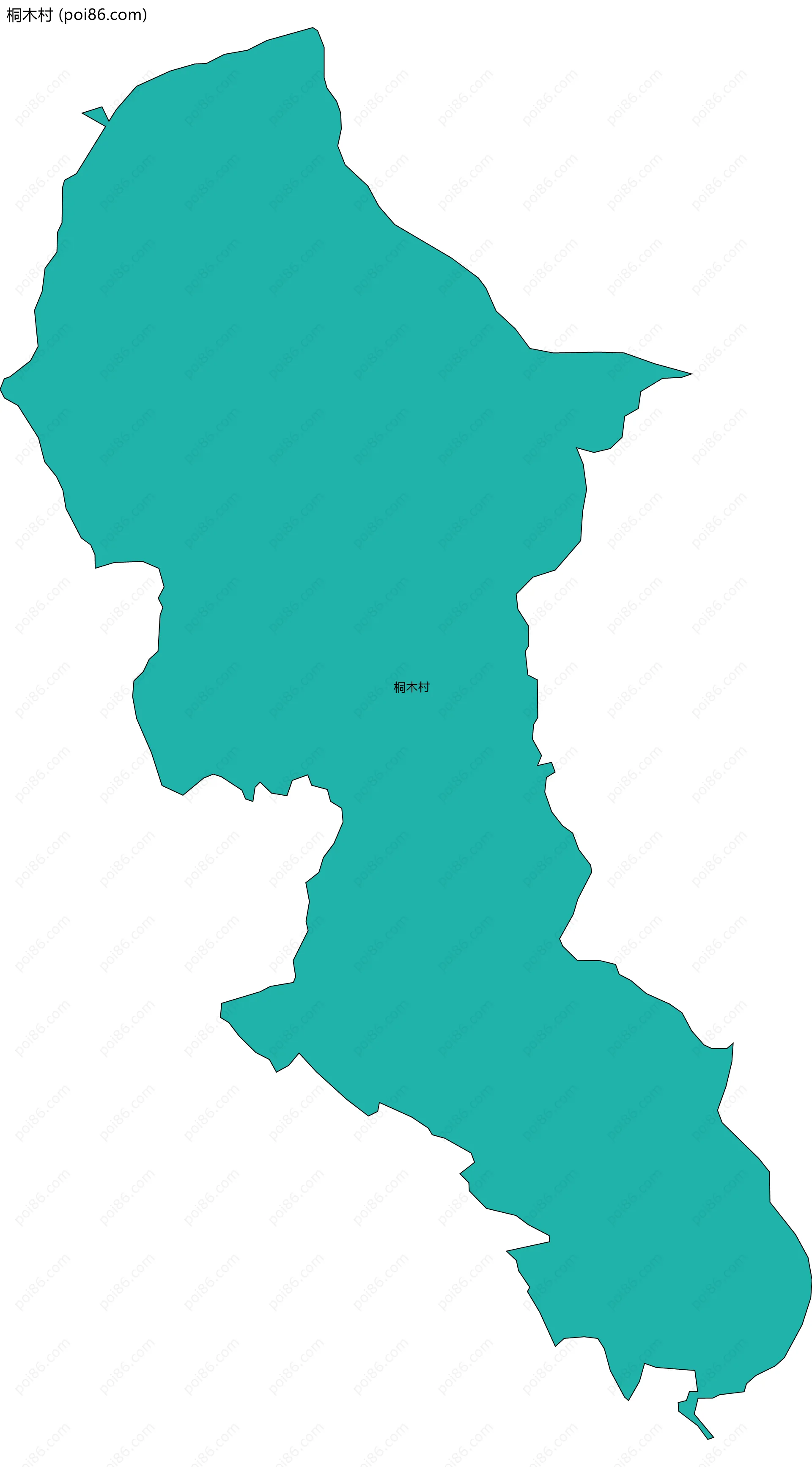 桐木村边界地图