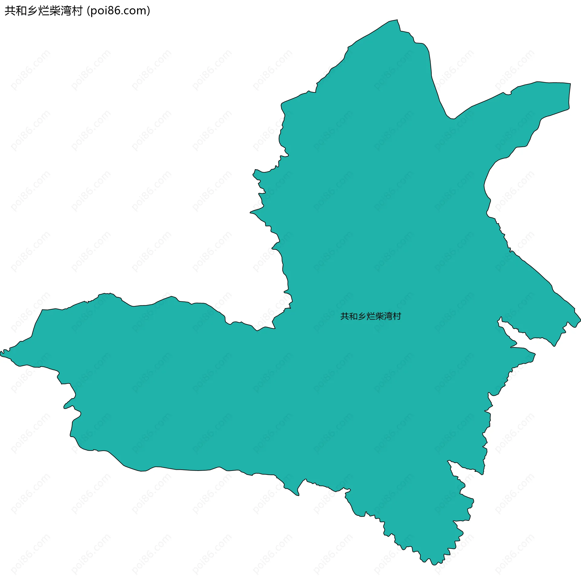 共和乡烂柴湾村边界地图