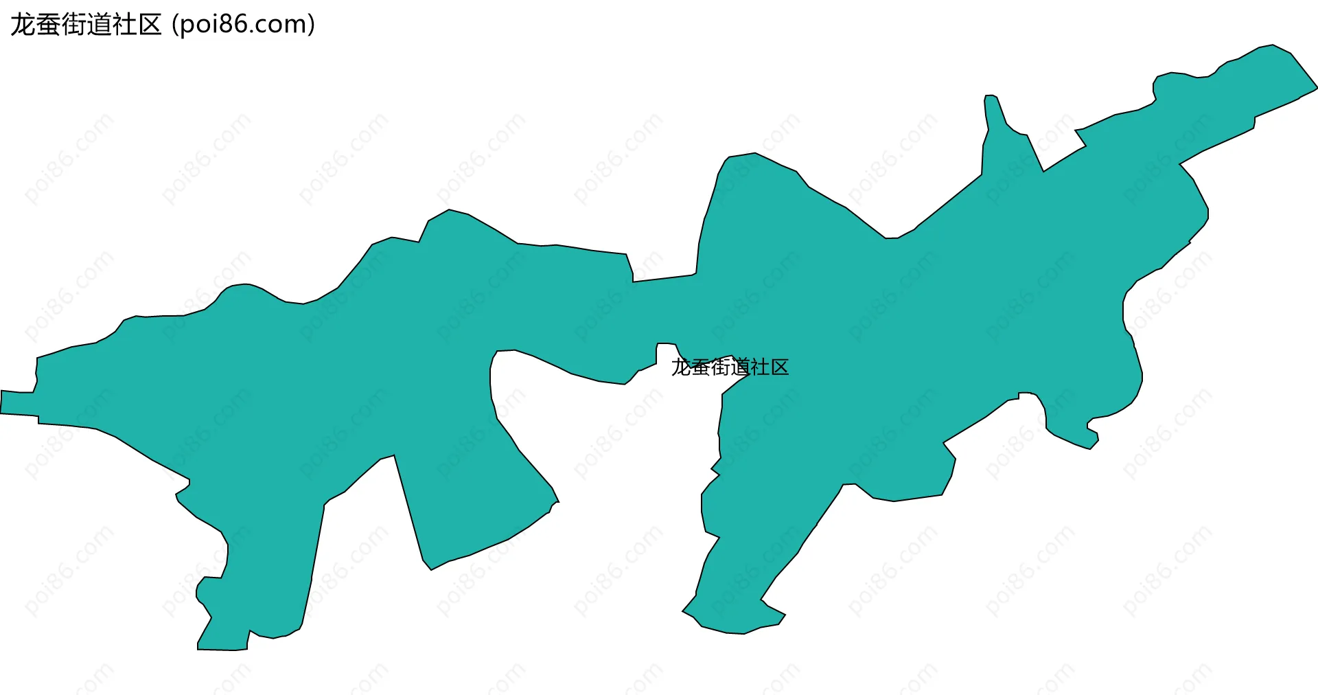 龙蚕街道社区边界地图