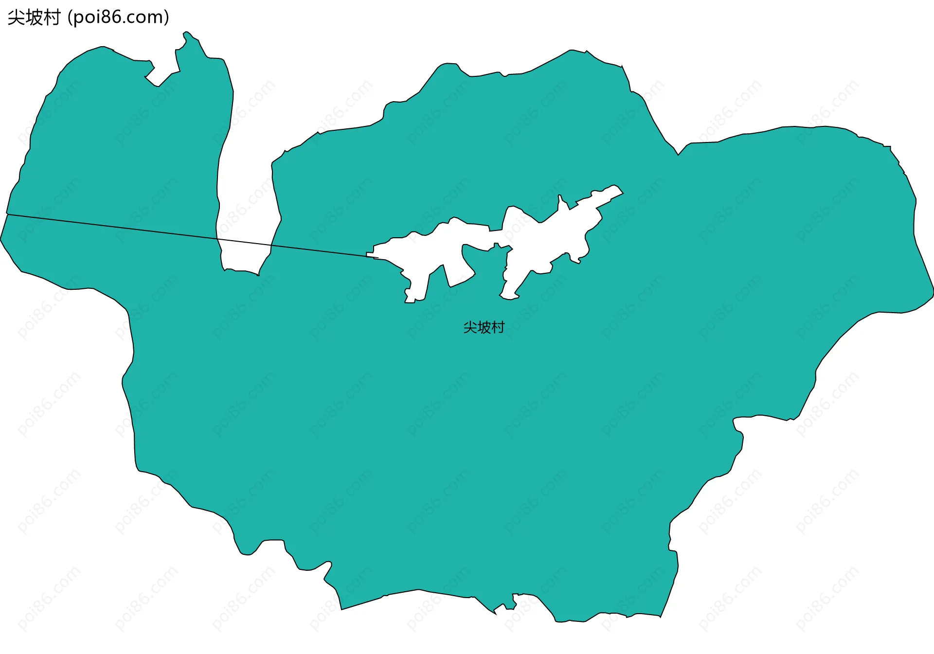 尖坡村边界地图