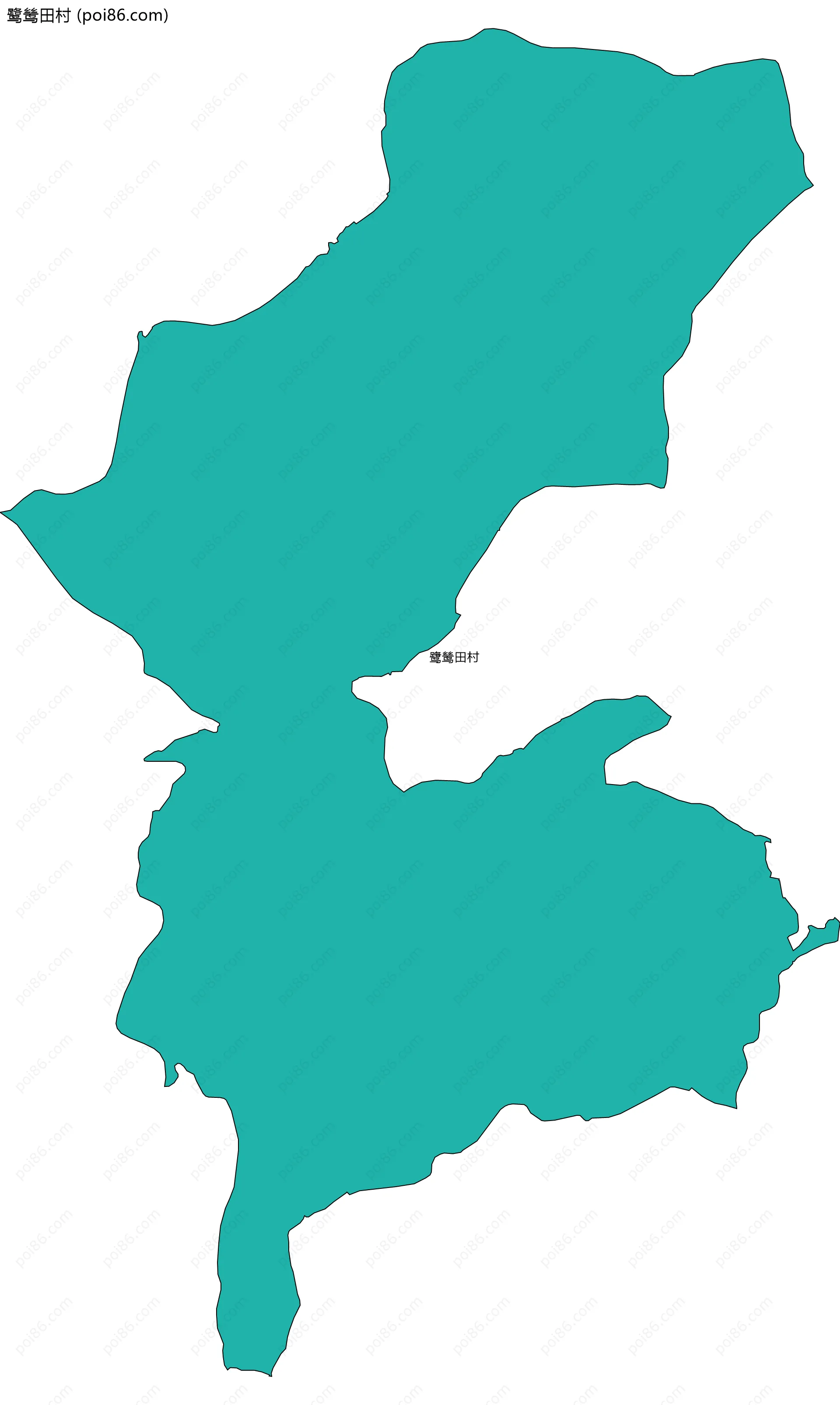 鹭鸶田村边界地图