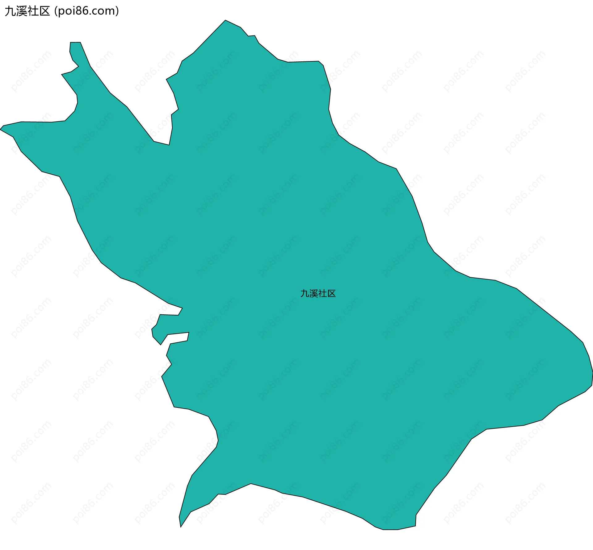 九溪社区边界地图