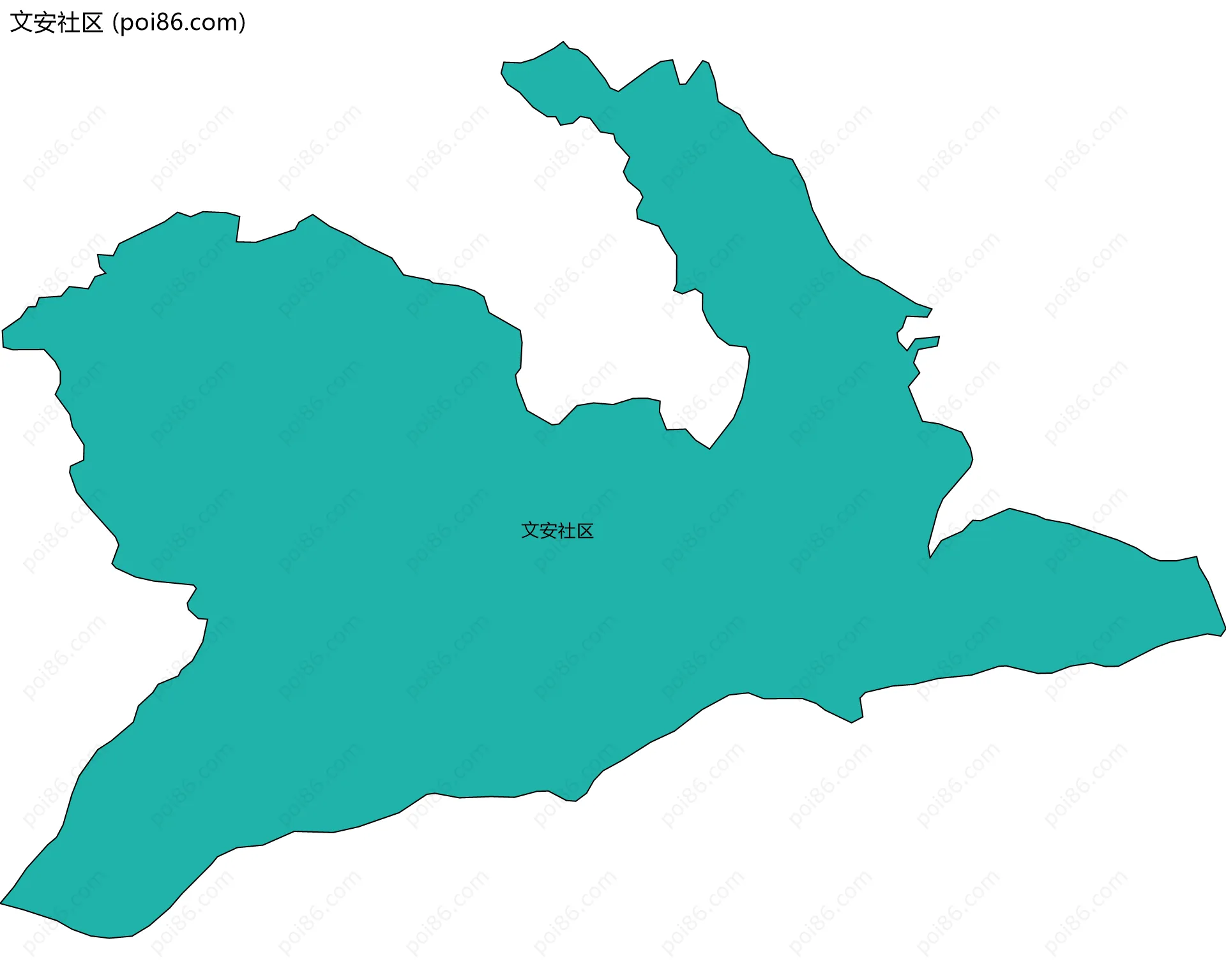 文安社区边界地图