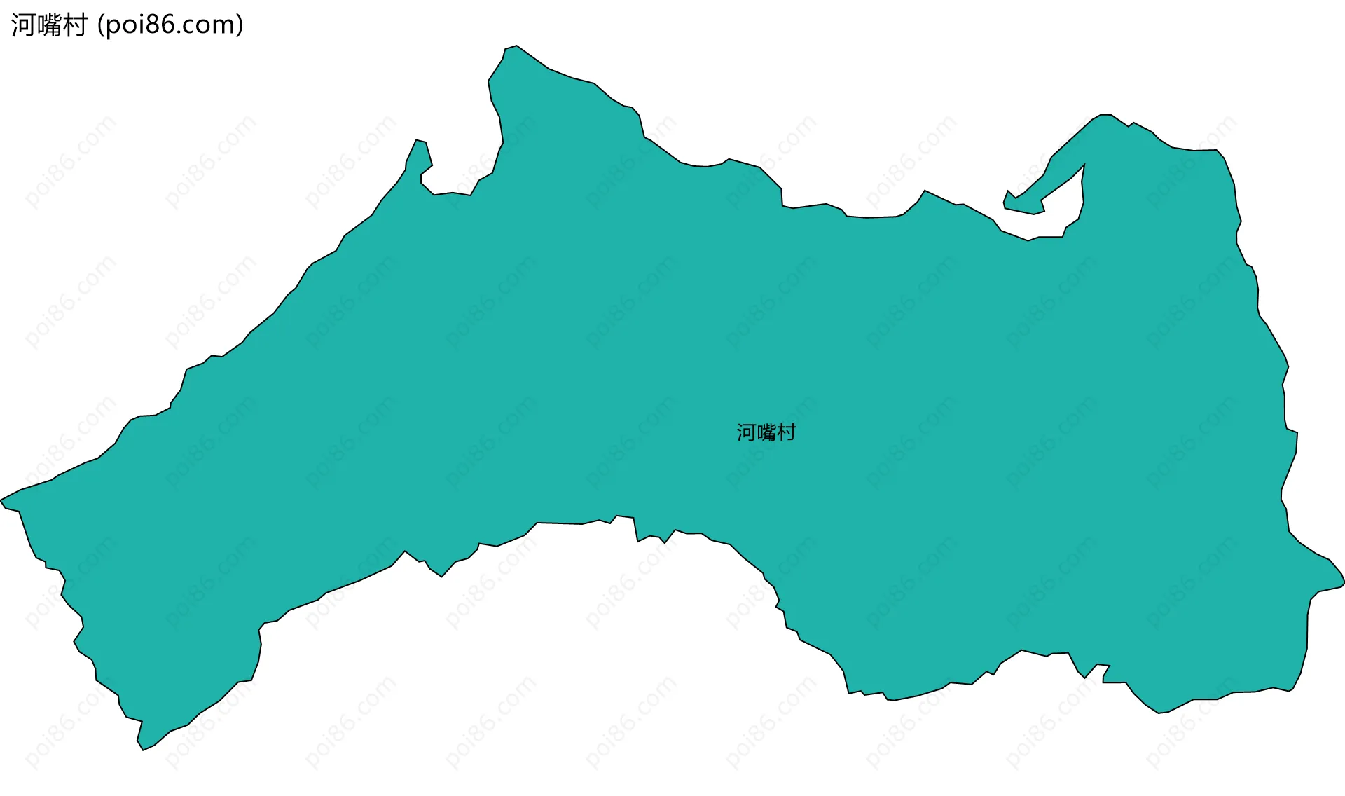 河嘴村边界地图
