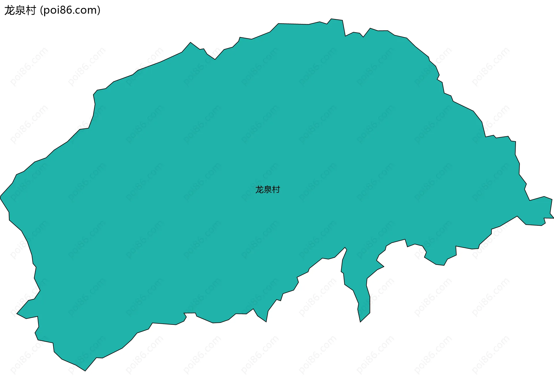 龙泉村边界地图