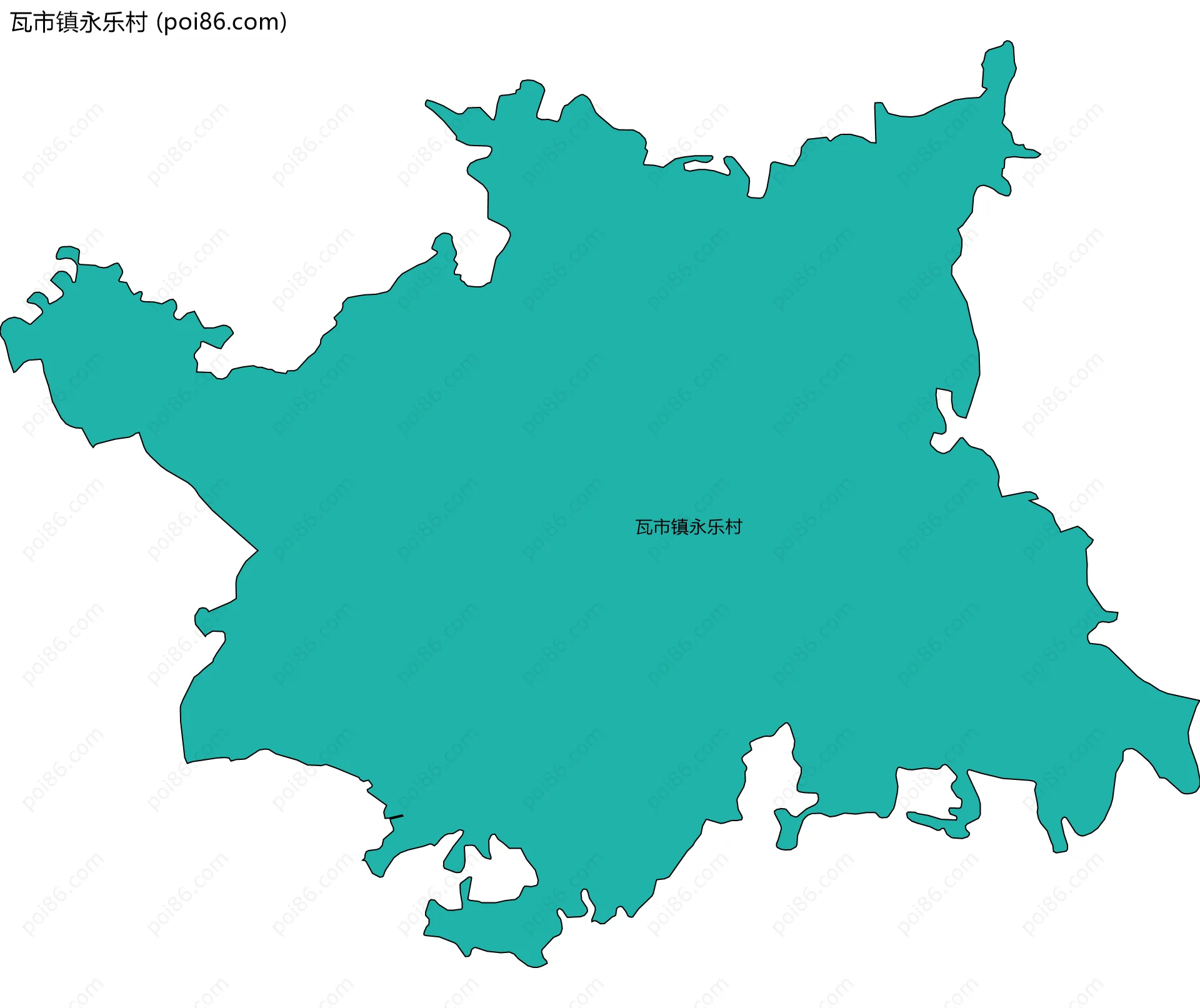 瓦市镇永乐村边界地图